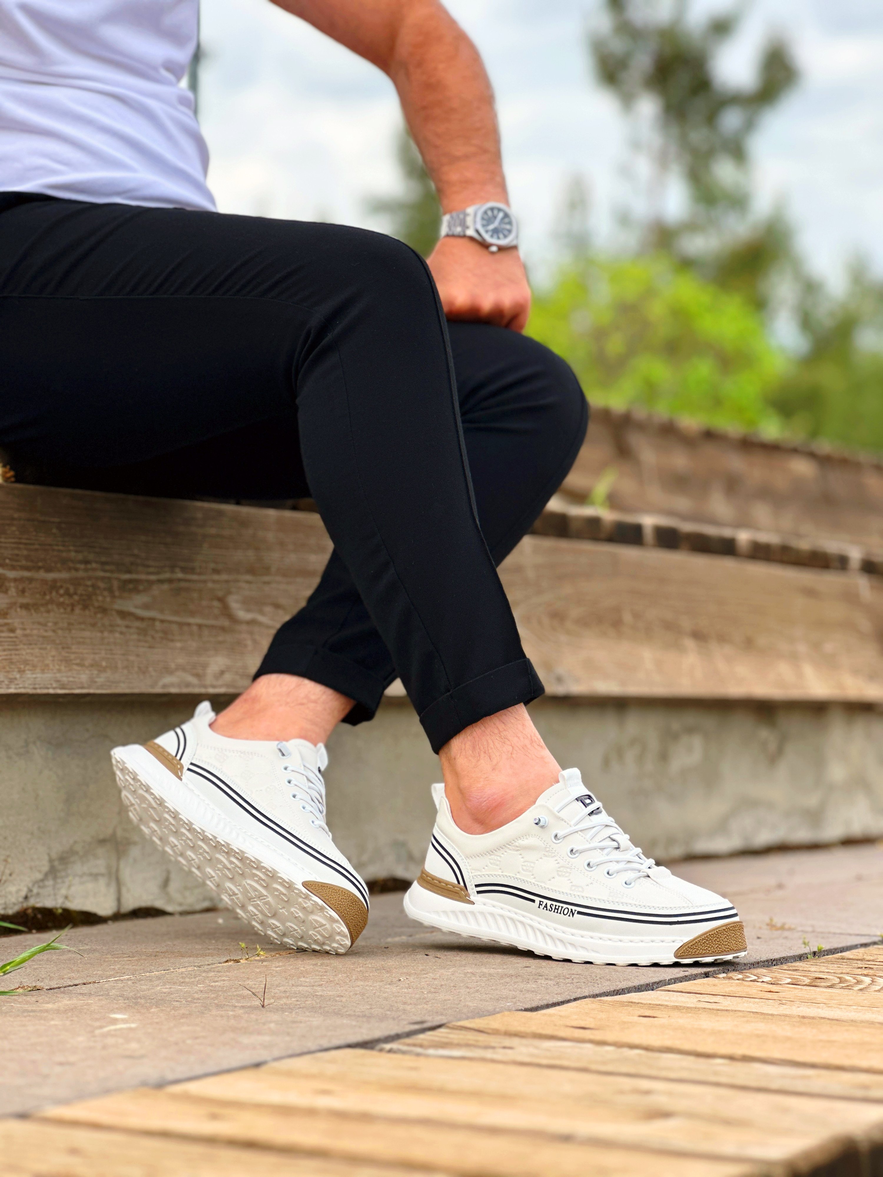 TRAF AİR TABAN DERİ ERKEK SNEAKER AYAKKABI