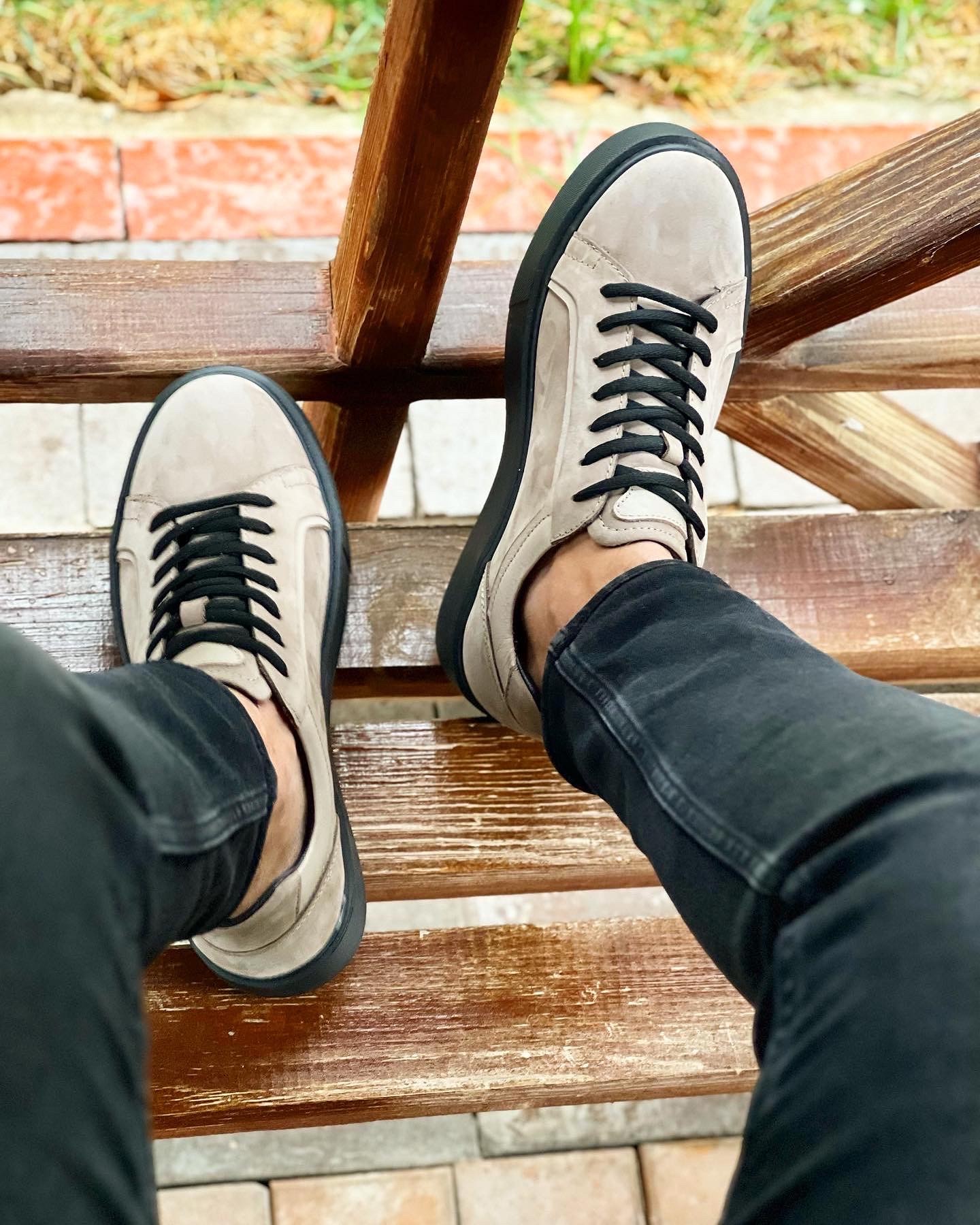 FONEY HAKİKİ DERİ EVA TABAN GÜNLÜK ERKEK SNEAKER AYAKKABI