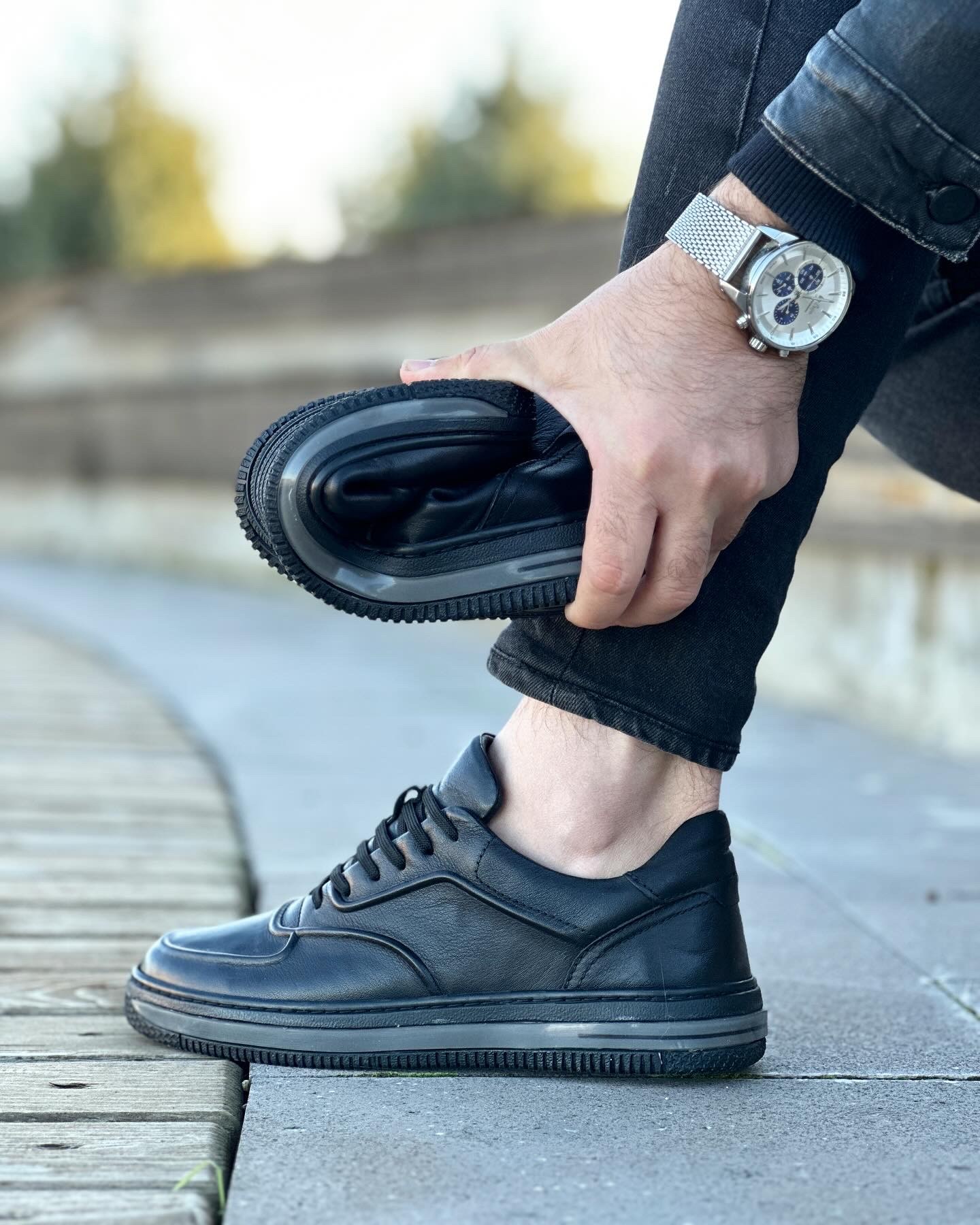 BROWNA HAKİKİ DERİ GÜNLÜK ERKEK SNEAKER AYAKKABI
