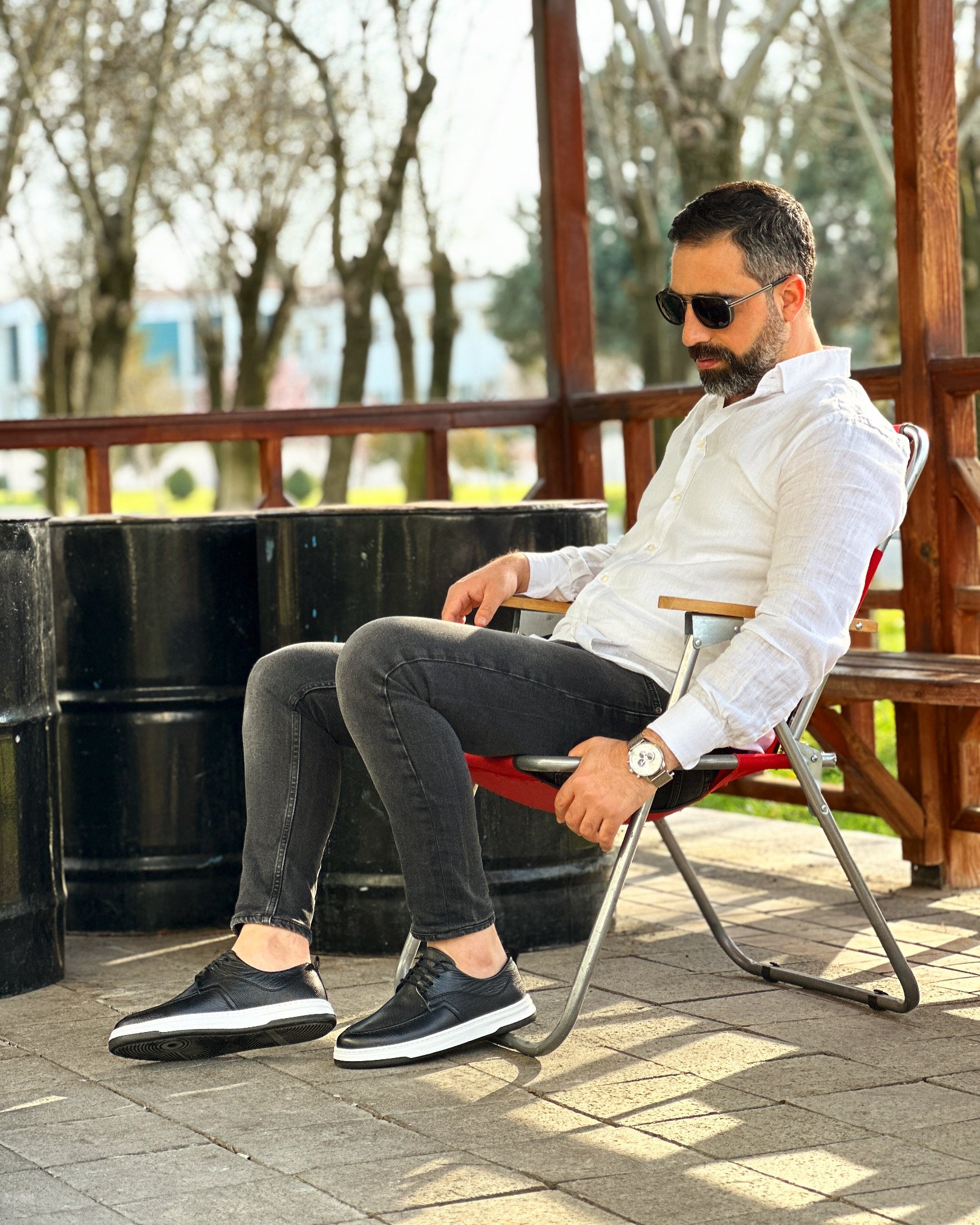 VEYD HAKİKİ DERİ EVA TABAN GÜNLÜK ERKEK SNEAKER AYAKKABI