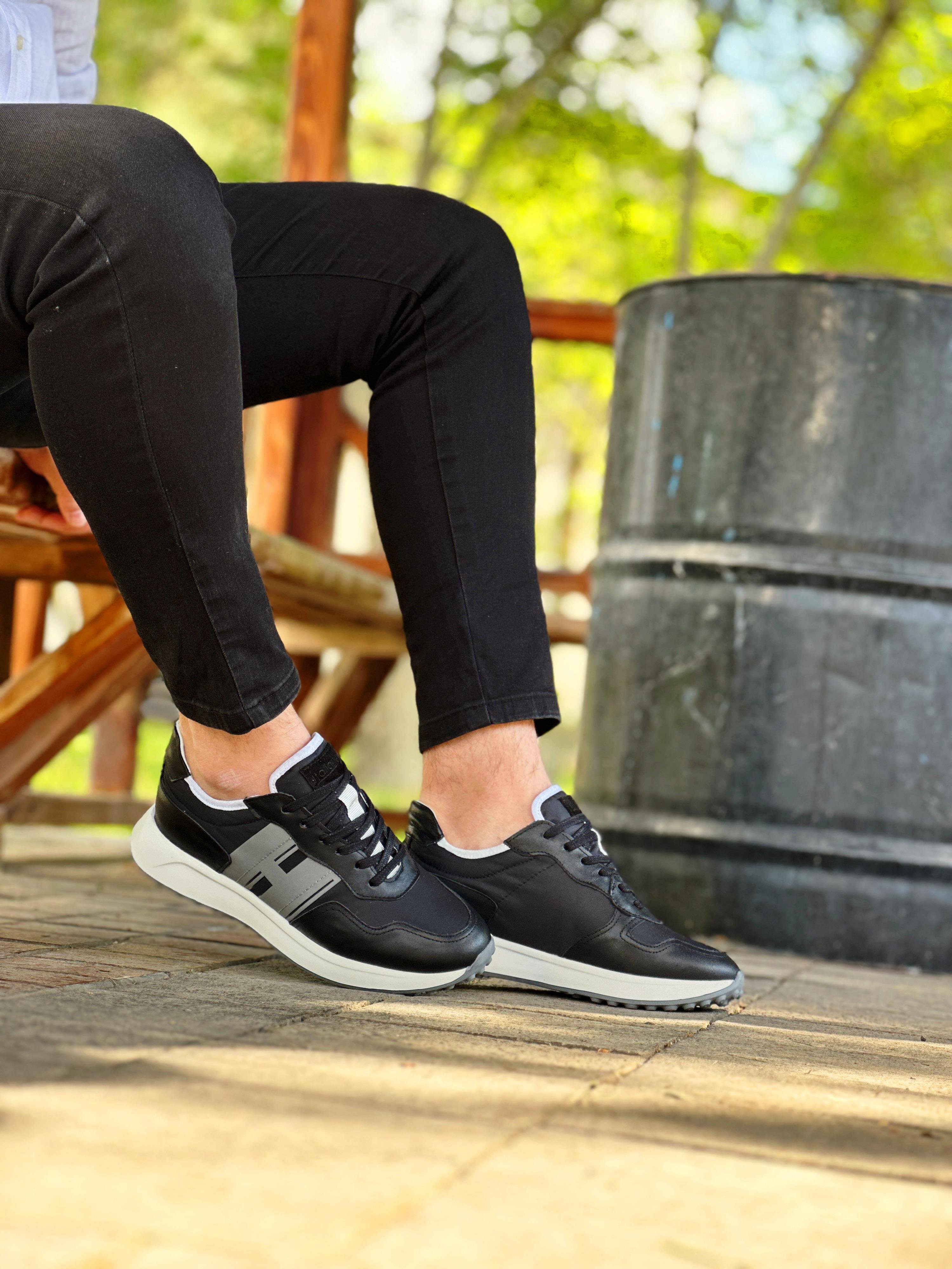 BİSAL HAKİKİ DERİ EVA TABAN GÜNLÜK ERKEK SNEAKER AYAKKABI