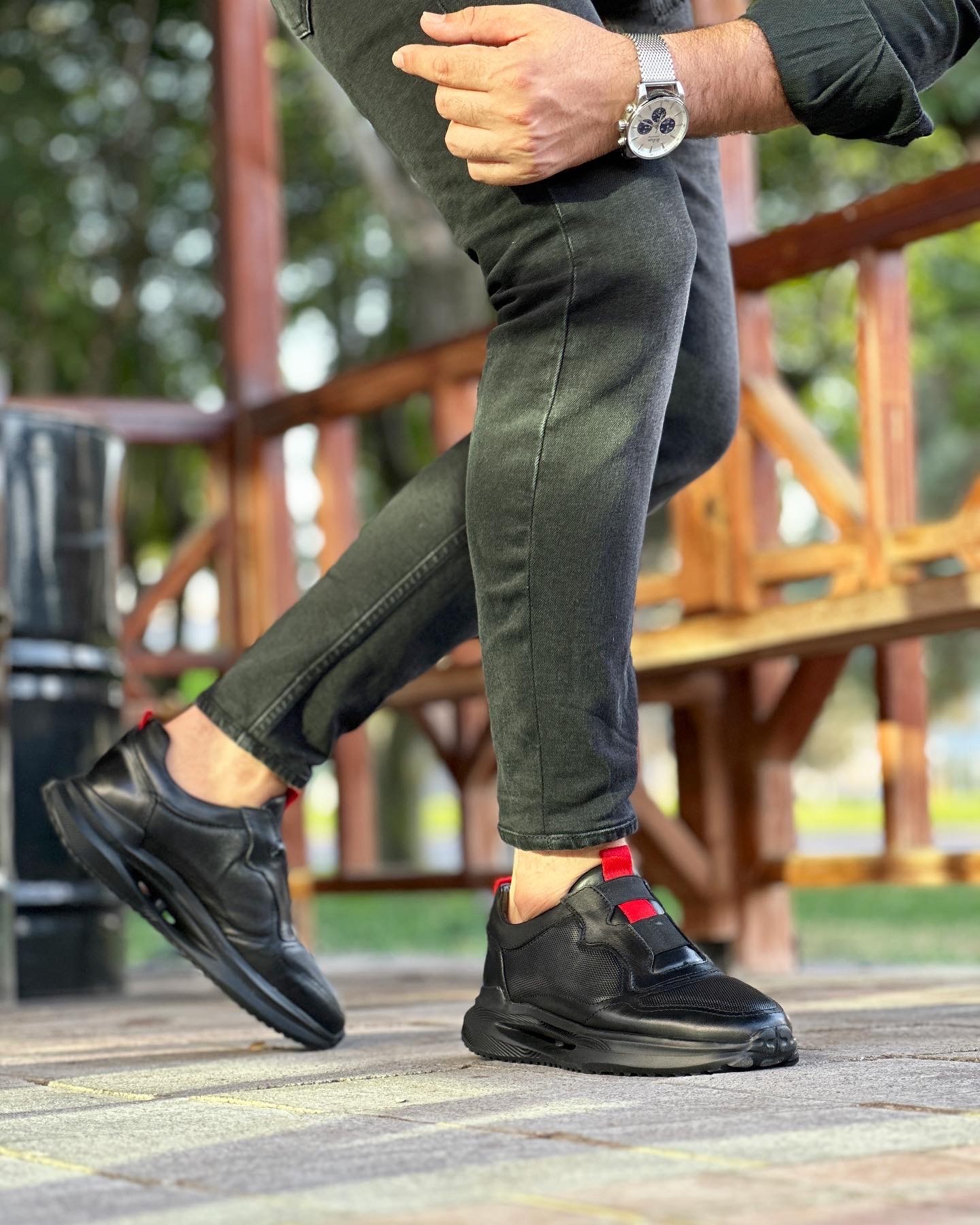 HAKİKİ DERİ AİR TABAN GÜNLÜK ERKEK SNEAKER AYAKKABI