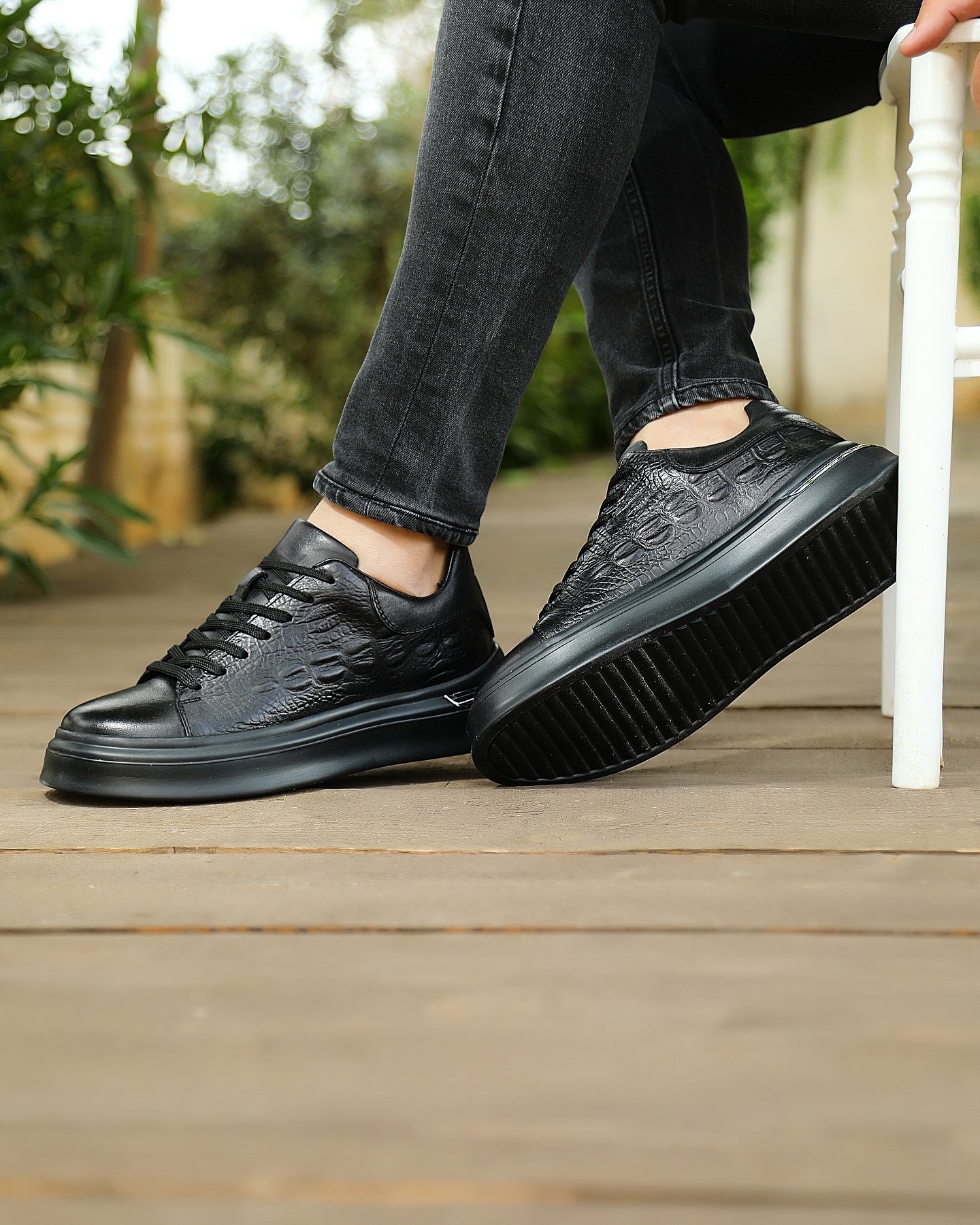 NAMLE HAKİKİ DERİ EVA TABAN GÜNLÜK ERKEK SNEAKER AYAKKABI