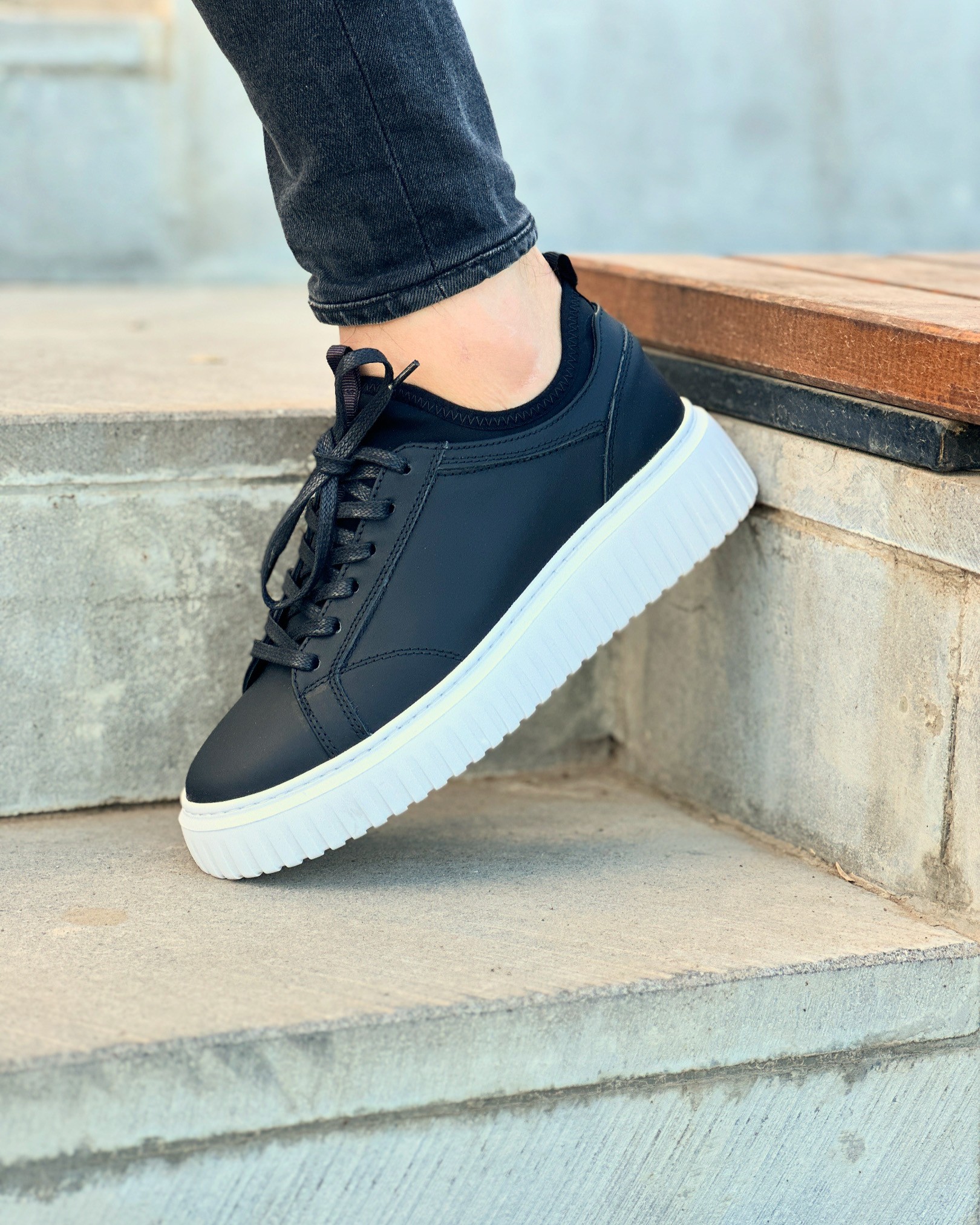 KAYRİE HAKİKİ DERİ EVA TABAN GÜNLÜK ERKEK SNEAKER AYAKKABI