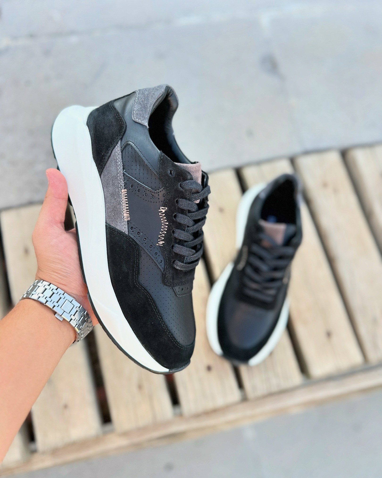 ZAYİ HAKİKİ DERİ EVA TABAN GÜNLÜK ERKEK SNEAKER AYAKKABI