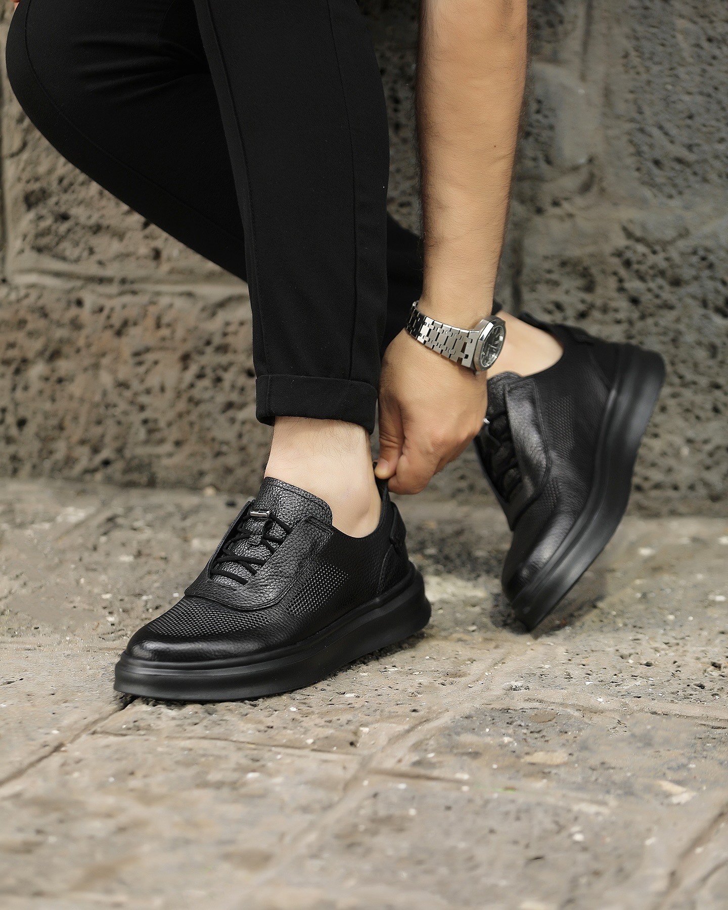 NAMEL HAKİKİ DERİ AİR TABAN GÜNLÜK ERKEK SNEAKER AYAKKABI