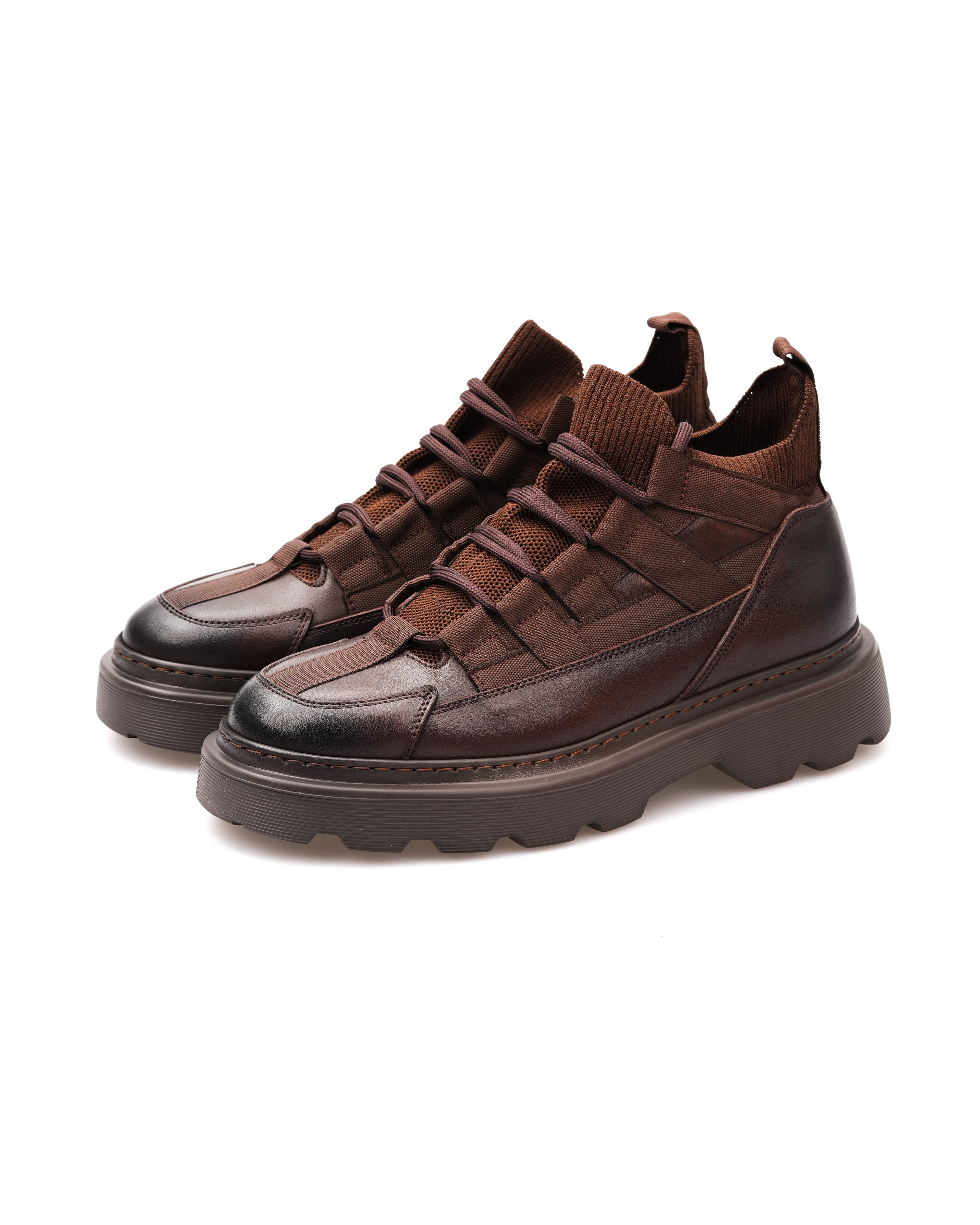 MARLEN HAKİKİ DERİ GÜNLÜK ERKEK BOT - Kahverengi