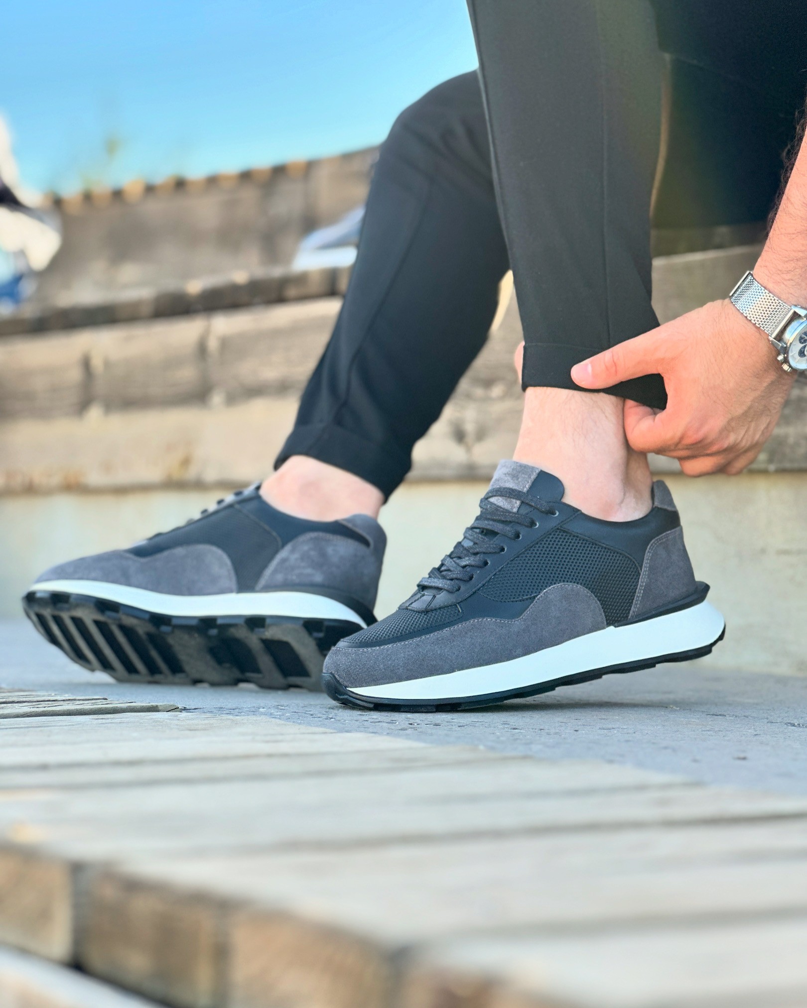 EMBİD HAKİKİ DERİ EVA TABAN GÜNLÜK ERKEK SNEAKER AYAKKABI