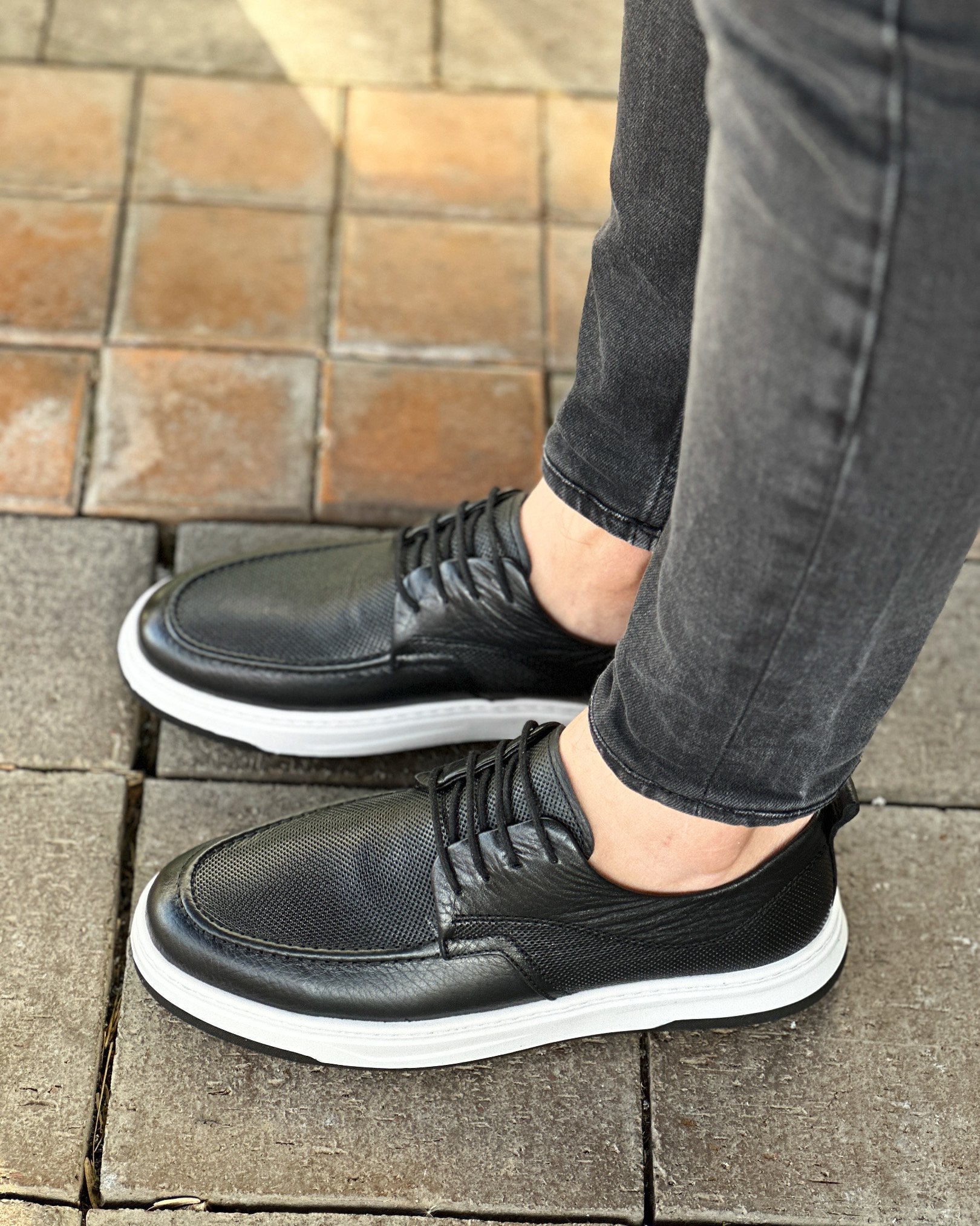VEYD HAKİKİ DERİ EVA TABAN GÜNLÜK ERKEK SNEAKER AYAKKABI