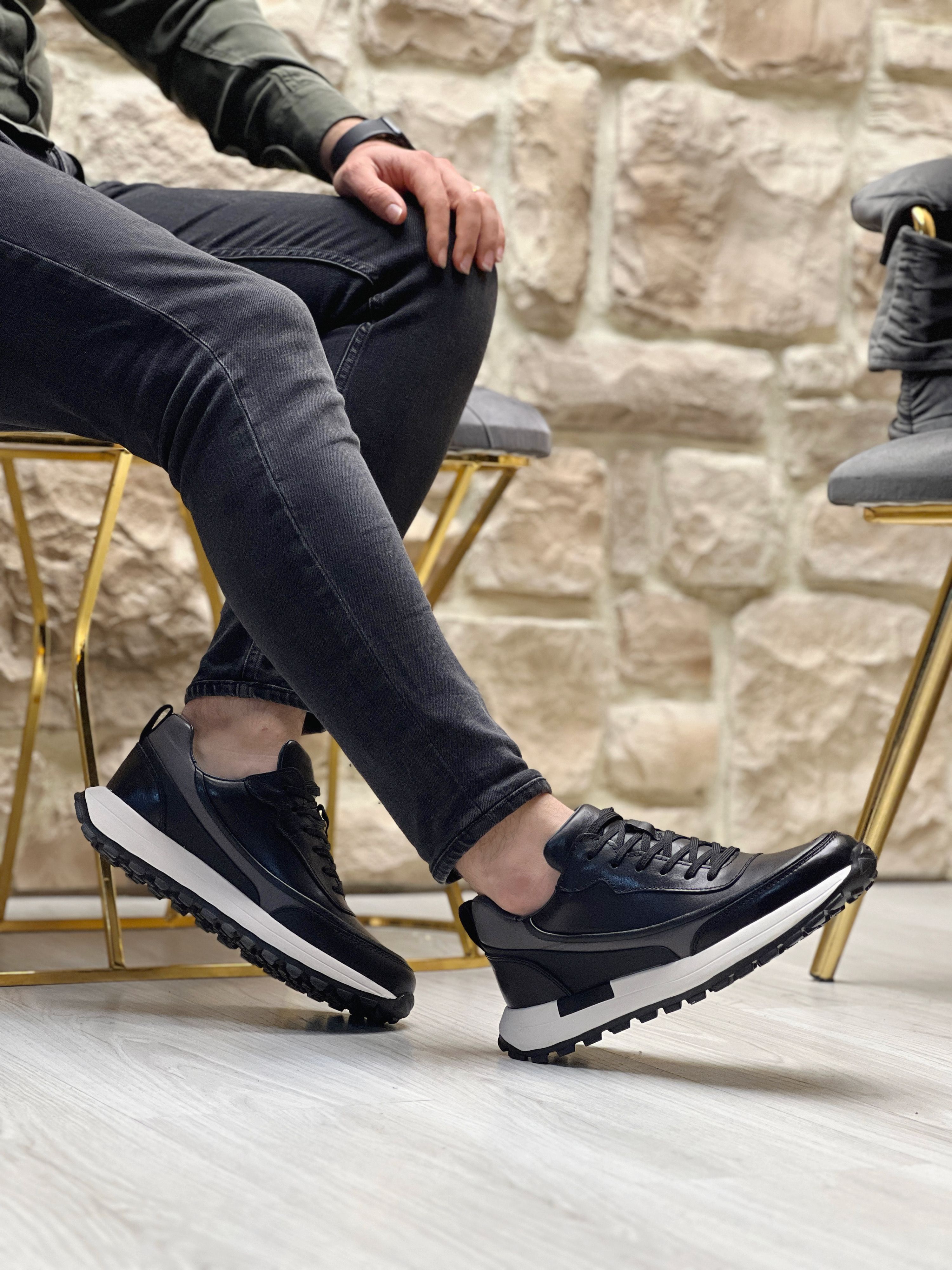 FEROT HAKİKİ DERİ AİR TABAN GÜNLÜK ERKEK SNEAKER AYAKKABI