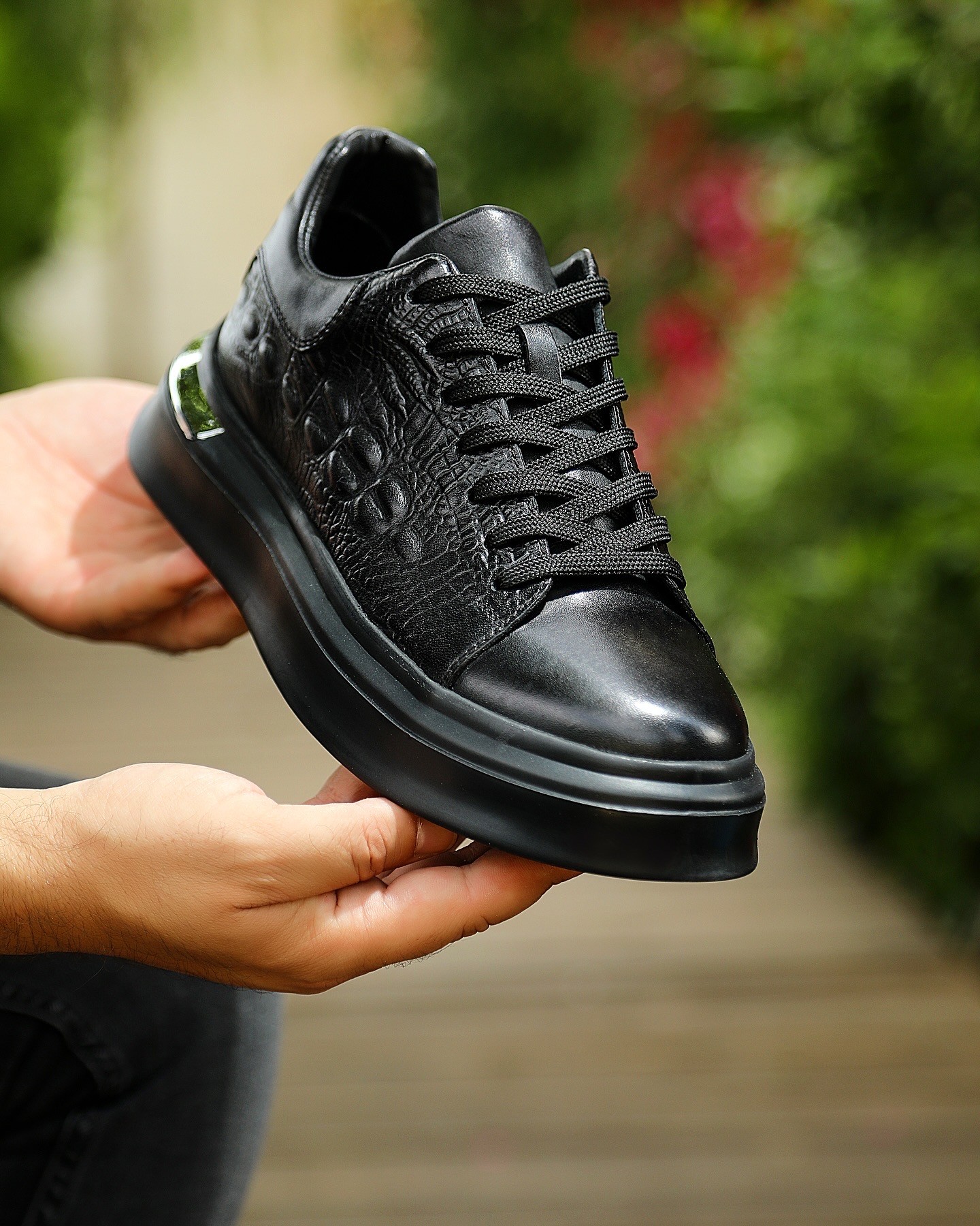 NAMLE HAKİKİ DERİ EVA TABAN GÜNLÜK ERKEK SNEAKER AYAKKABI