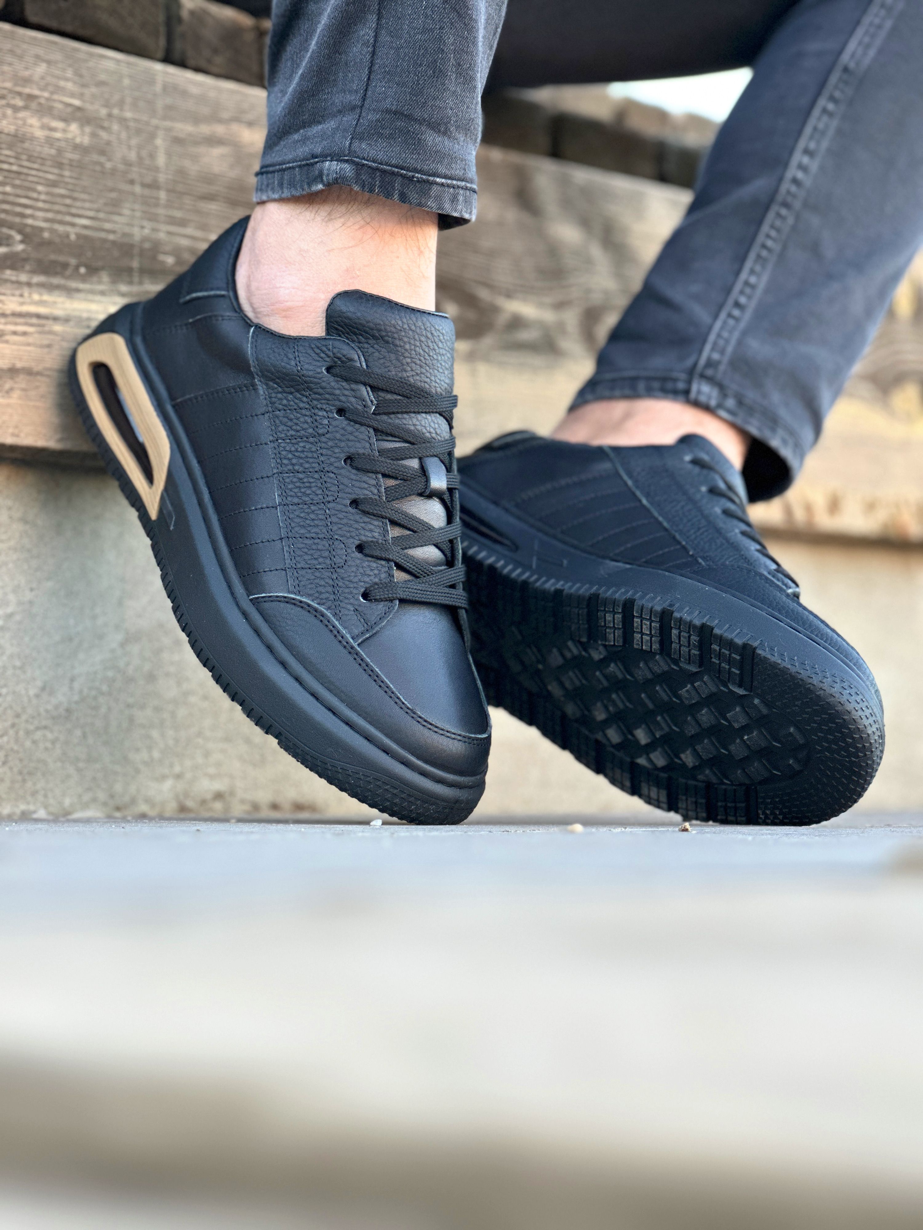 YONTA HAKİKİ DERİ AİR TABAN GÜNLÜK ERKEK SNEAKER AYAKKABI