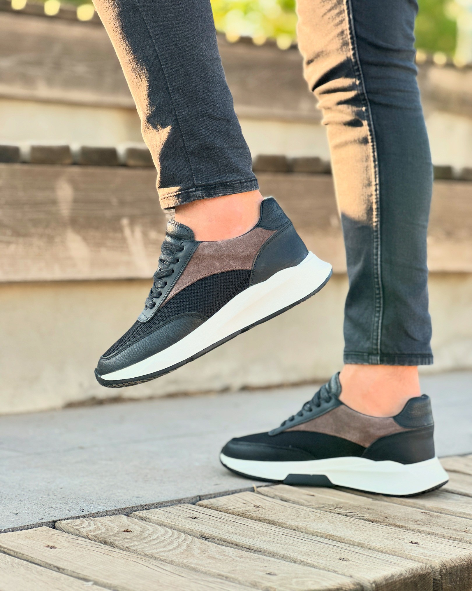 SELDEP HAKİKİ DERİ EVA TABAN GÜNLÜK ERKEK SNEAKER AYAKKABI