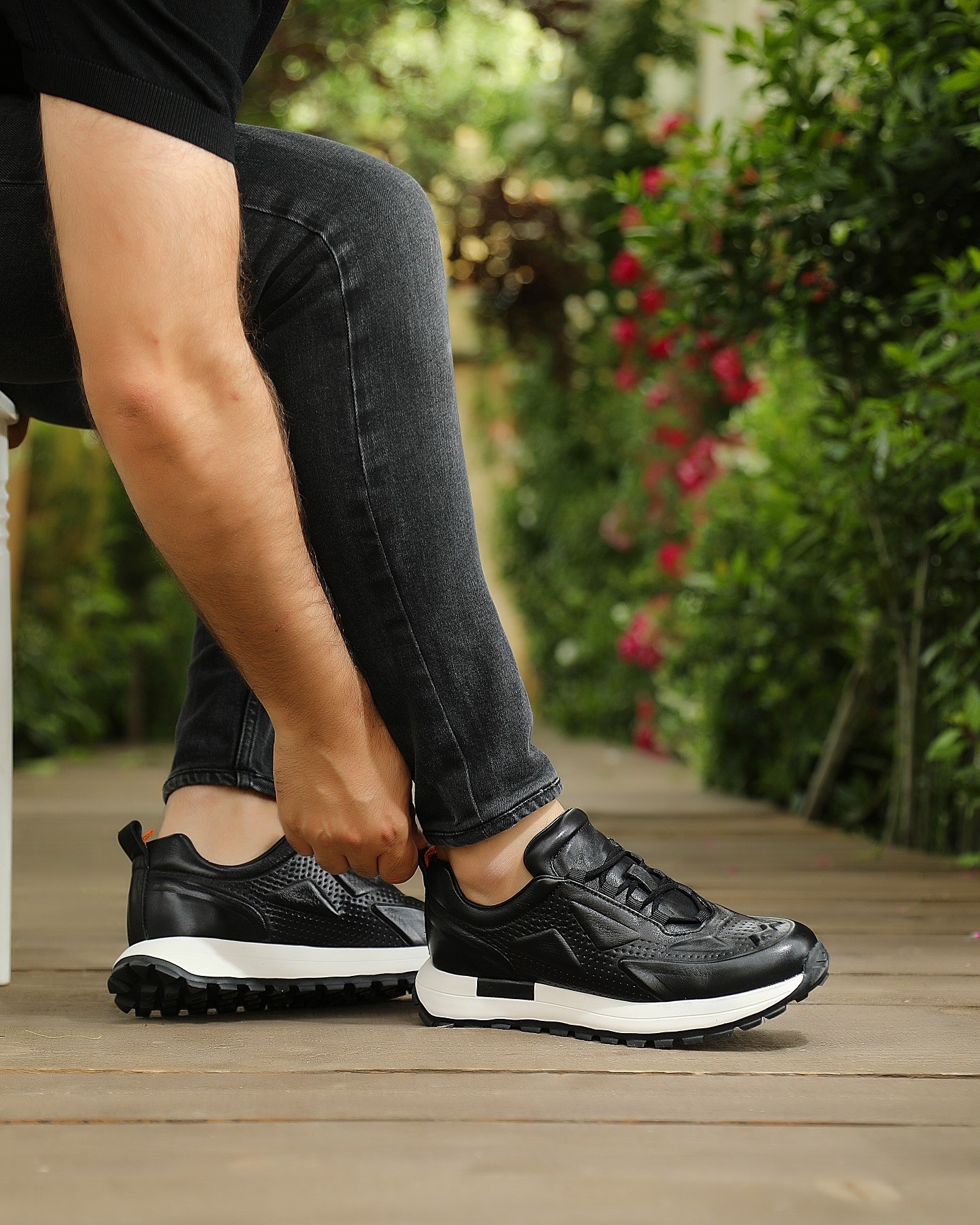 KEVOR HAKİKİ DERİ AİR TABAN GÜNLÜK ERKEK SNEAKER AYAKKABI