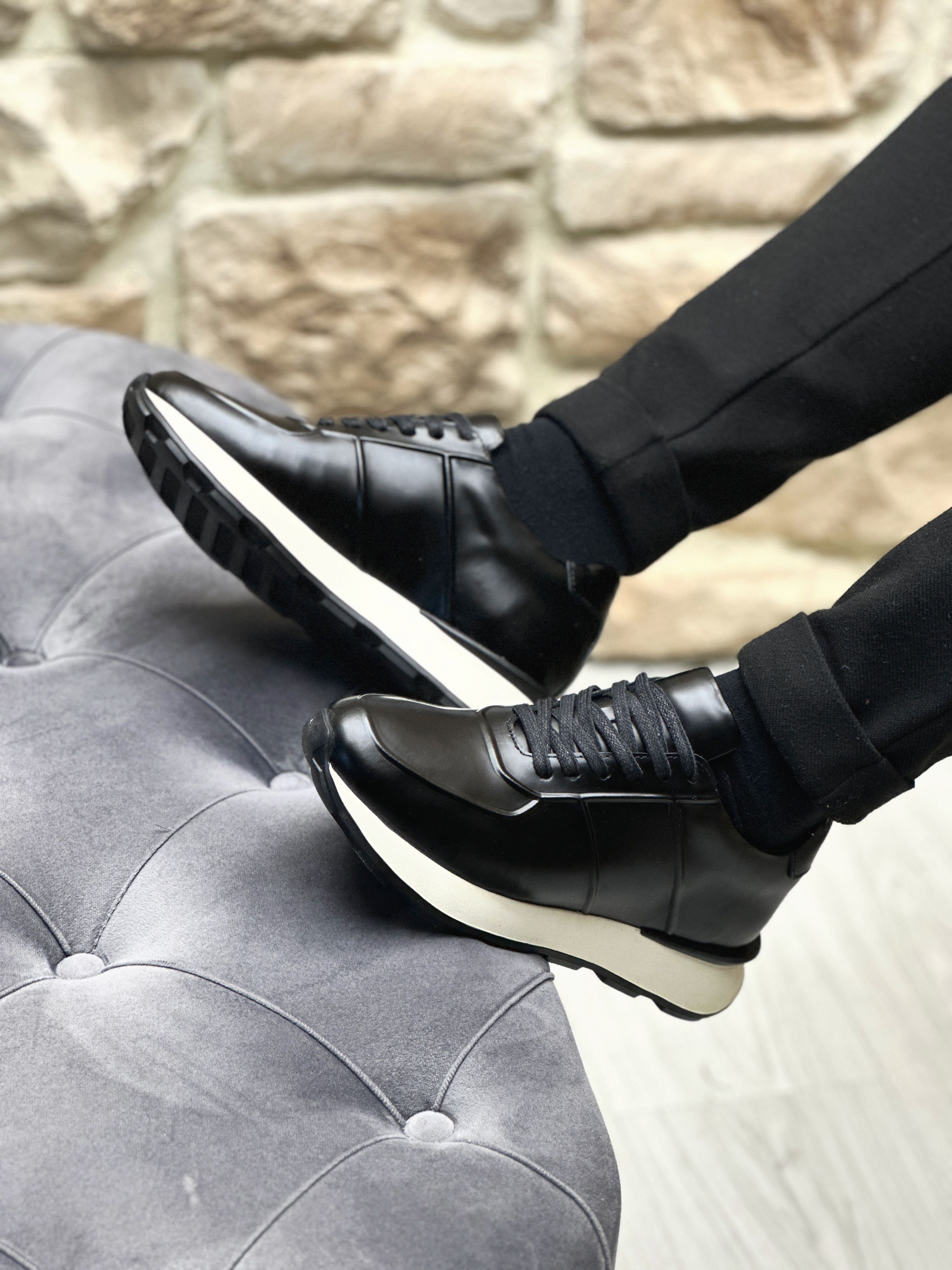 TEWERZ HAKİKİ DERİ EVA TABAN GÜNLÜK ERKEK SNEAKER AYAKKABI