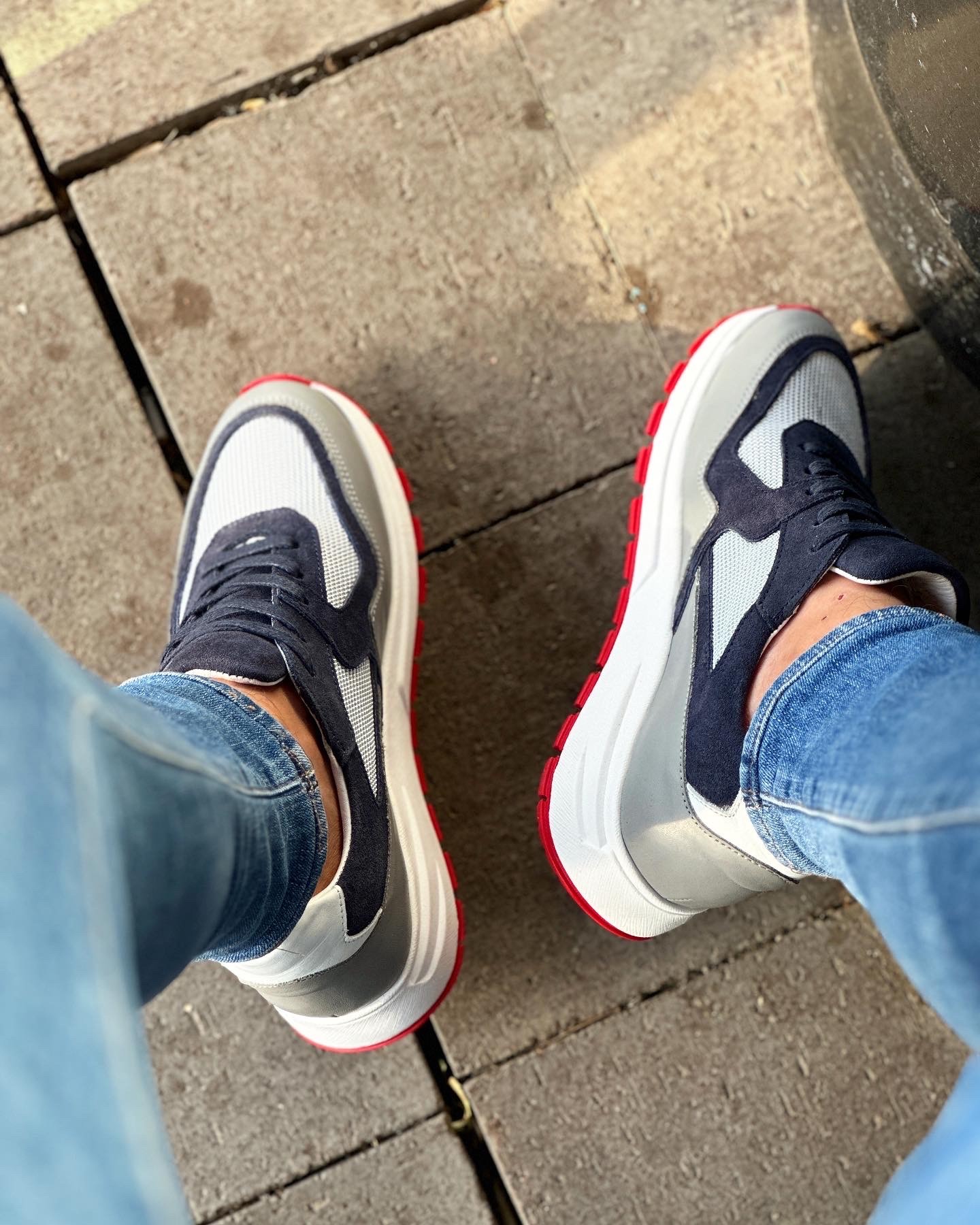 PİSSARO HAKİKİ DERİ EVA TABAN GÜNLÜK ERKEK SNEAKER AYAKKABI - Gri