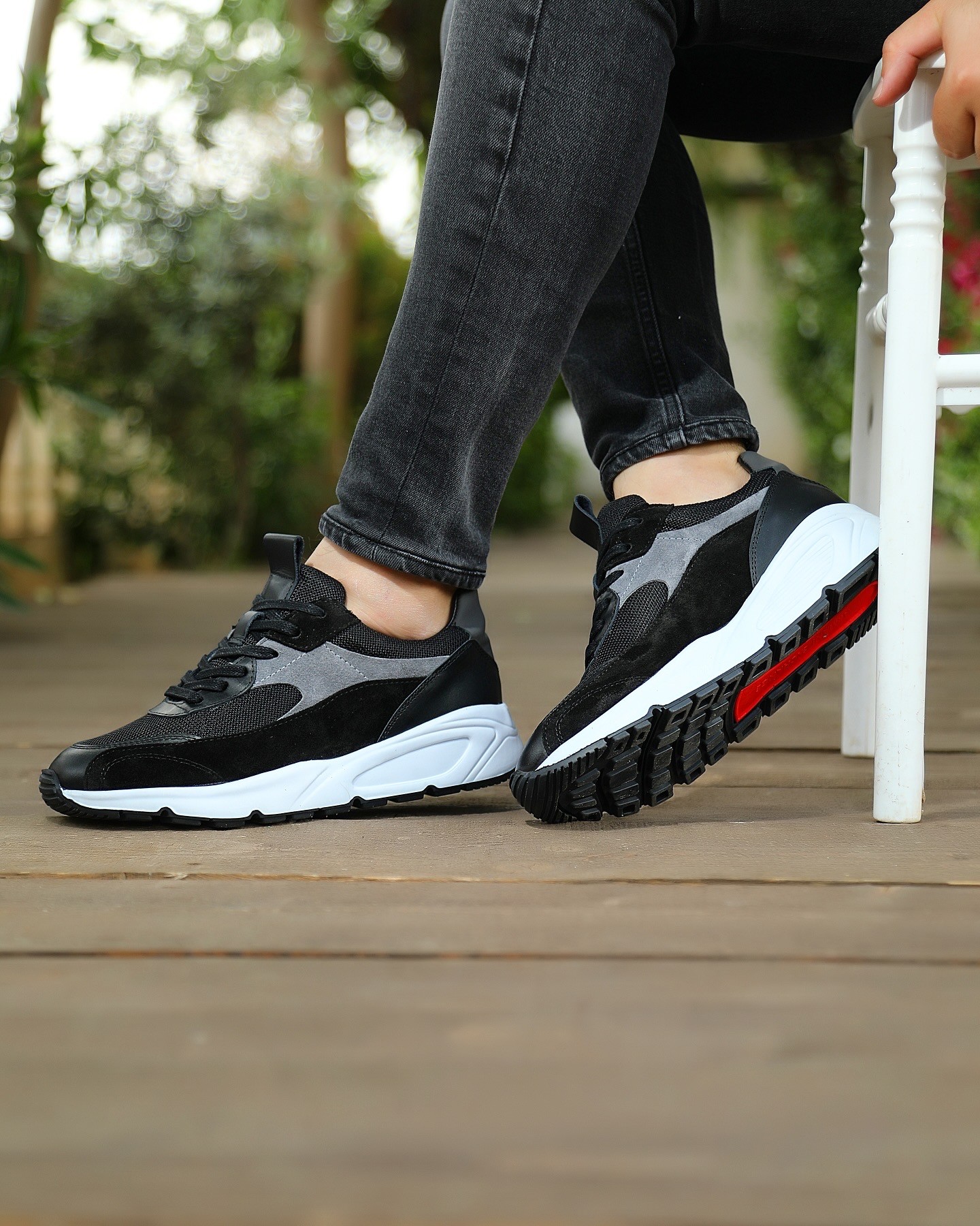 NEWDAR HAKİKİ DERİ EVA TABAN ERKEK SNEAKER AYAKKABI