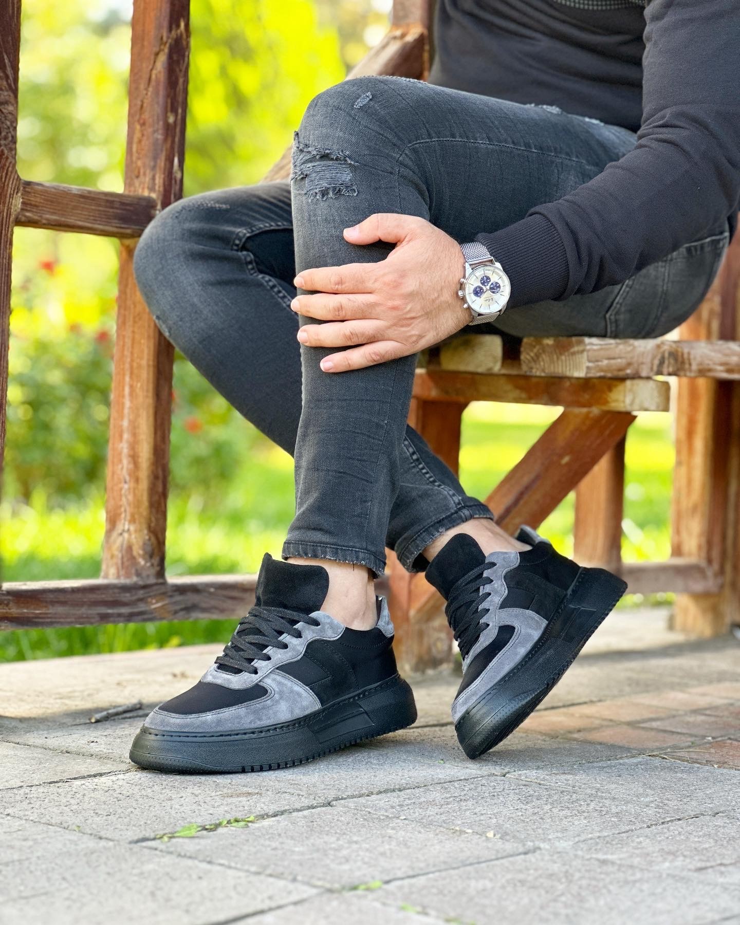 HAKİKİ DERİ EVA TABAN GÜNLÜK ERKEK SNEAKER AYAKKABI