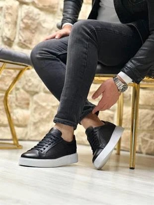 NEZAK HAKİKİ DERİ EVA TABAN ERKEK SNEAKER AYAKKABI
