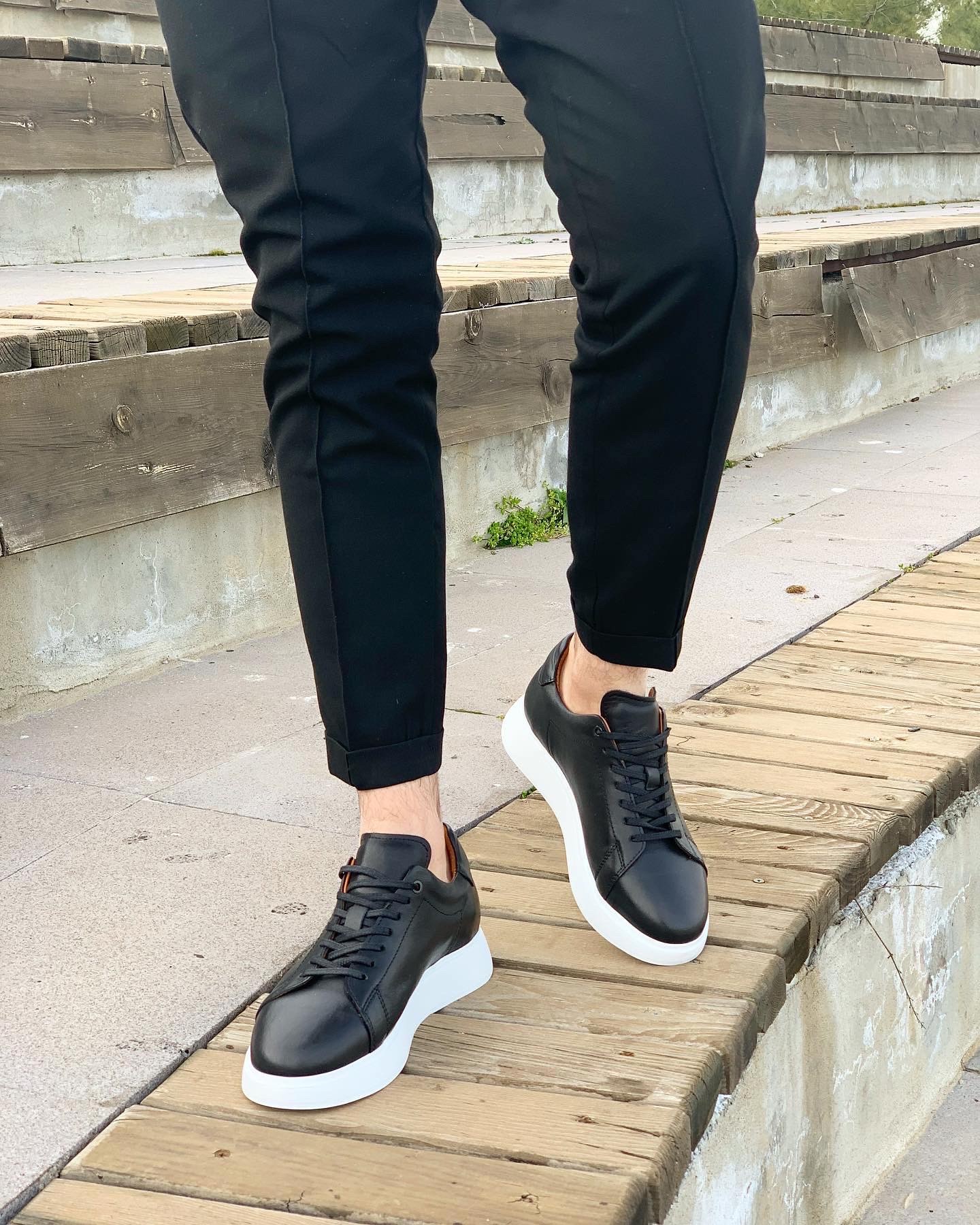 PEİGE HAKİKİ DERİ EVA TABAN GÜNLÜK ERKEK SNEAKER AYAKKABI