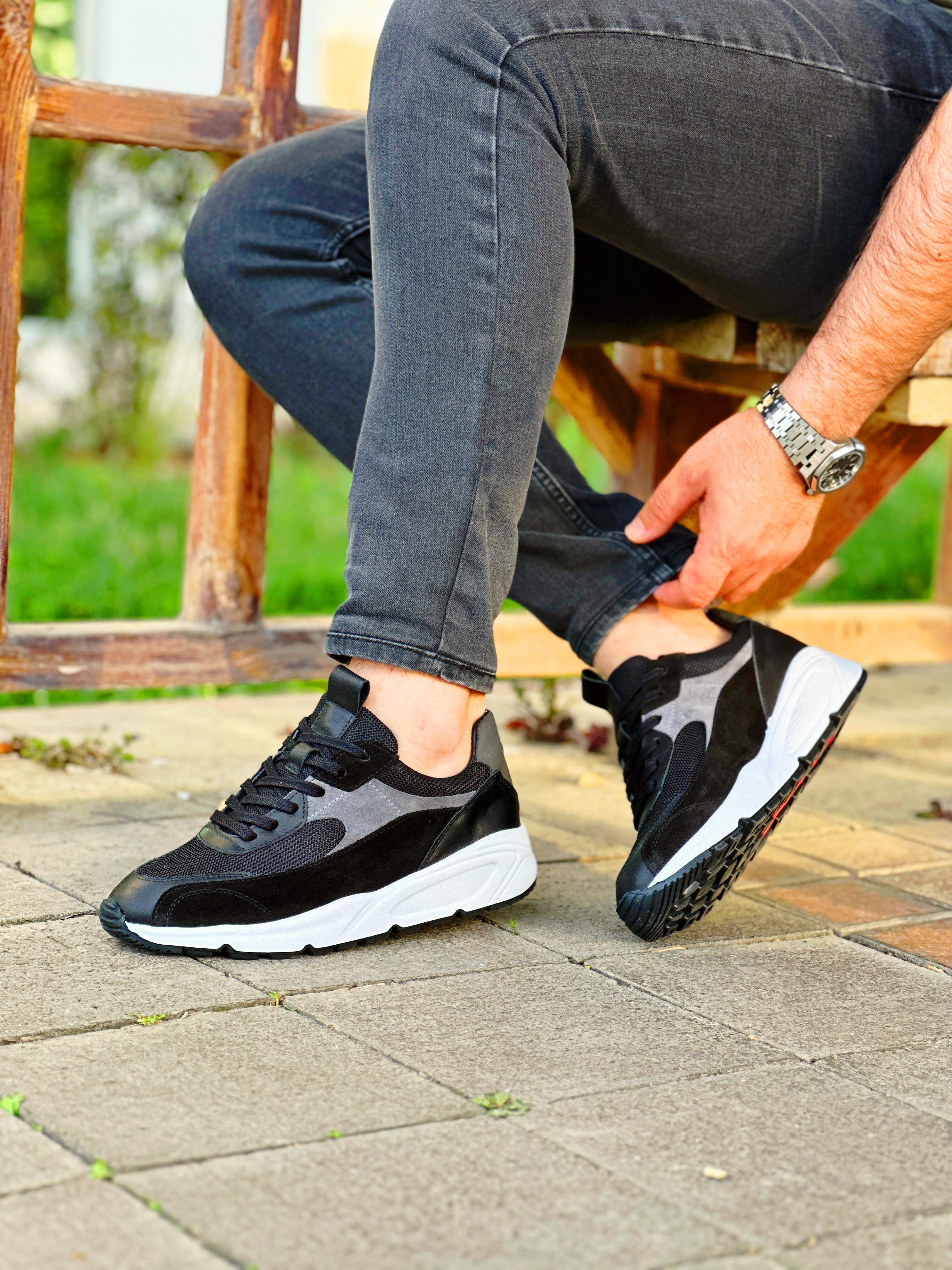 NEWDAR HAKİKİ DERİ EVA TABAN ERKEK SNEAKER AYAKKABI