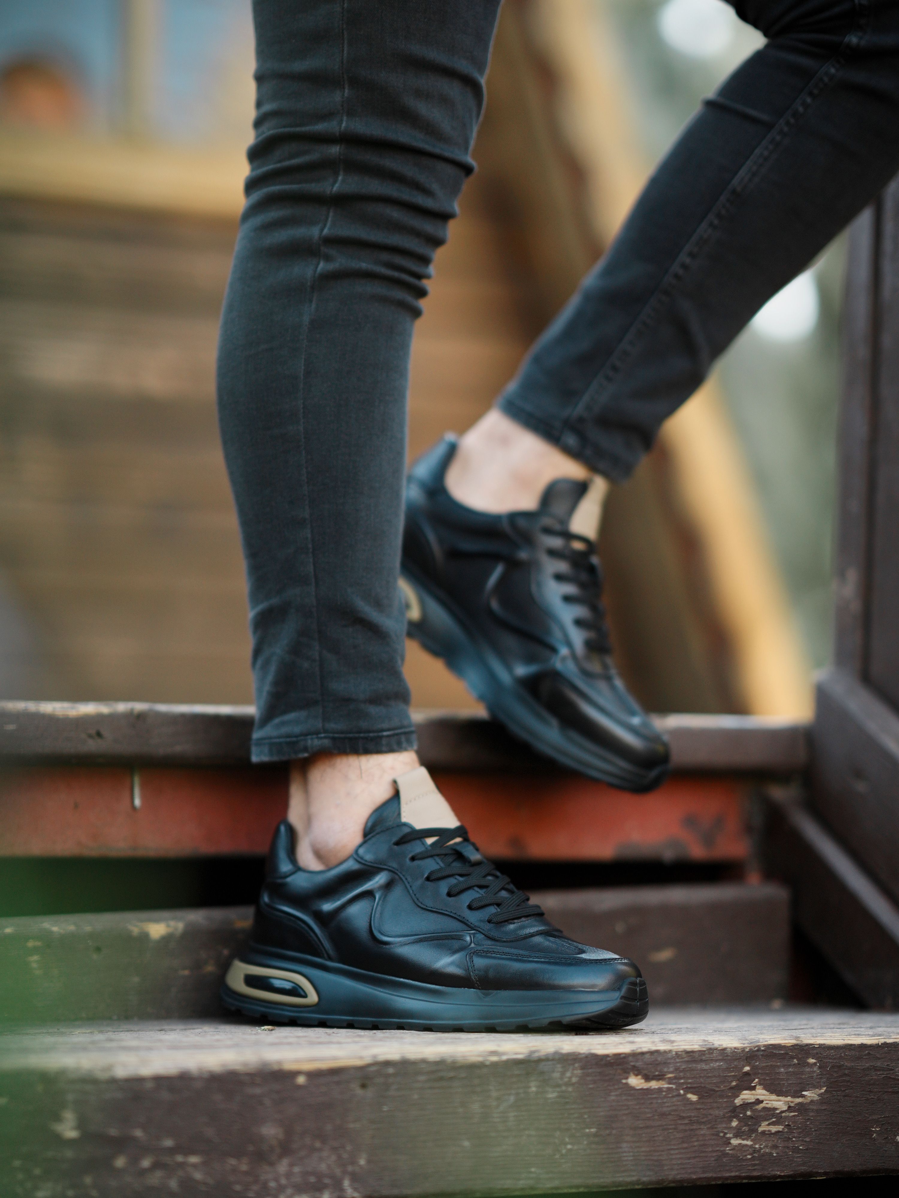 MANİLA HAKİKİ DERİ AİR TABAN GÜNLÜK ERKEK SNEAKER AYAKKABI