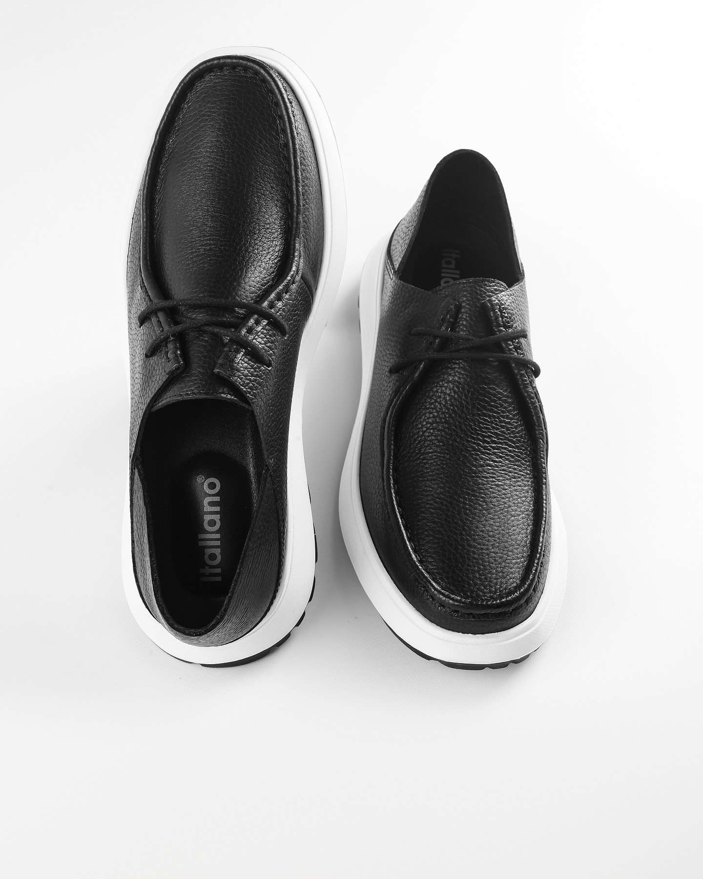 ROJWA HAKİKİ DERİ EVA TABAN GÜNLÜK ERKEK SNEAKER AYAKKABI - Siyah