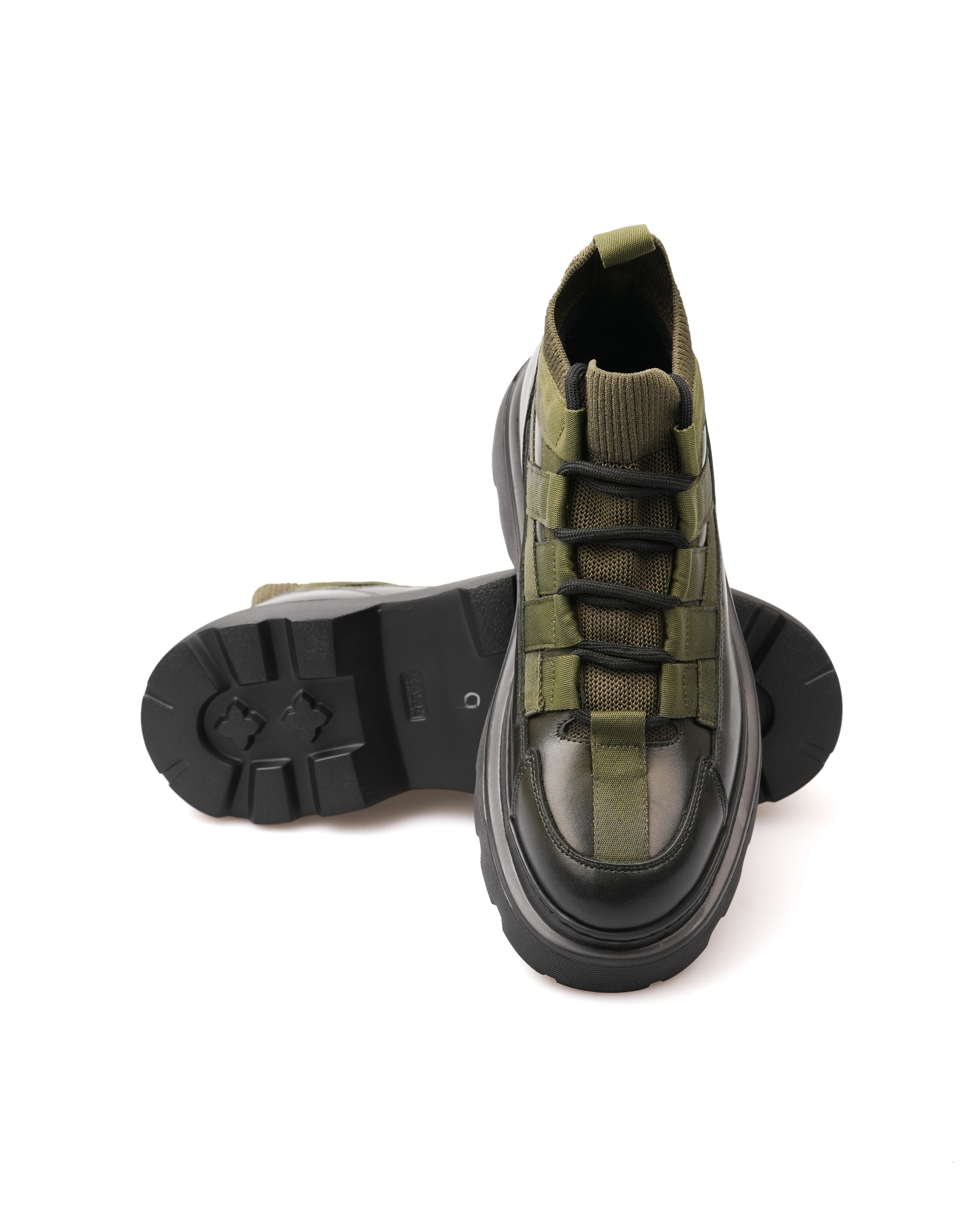 MARLEN HAKİKİ DERİ GÜNLÜK ERKEK BOT - haki yeşil