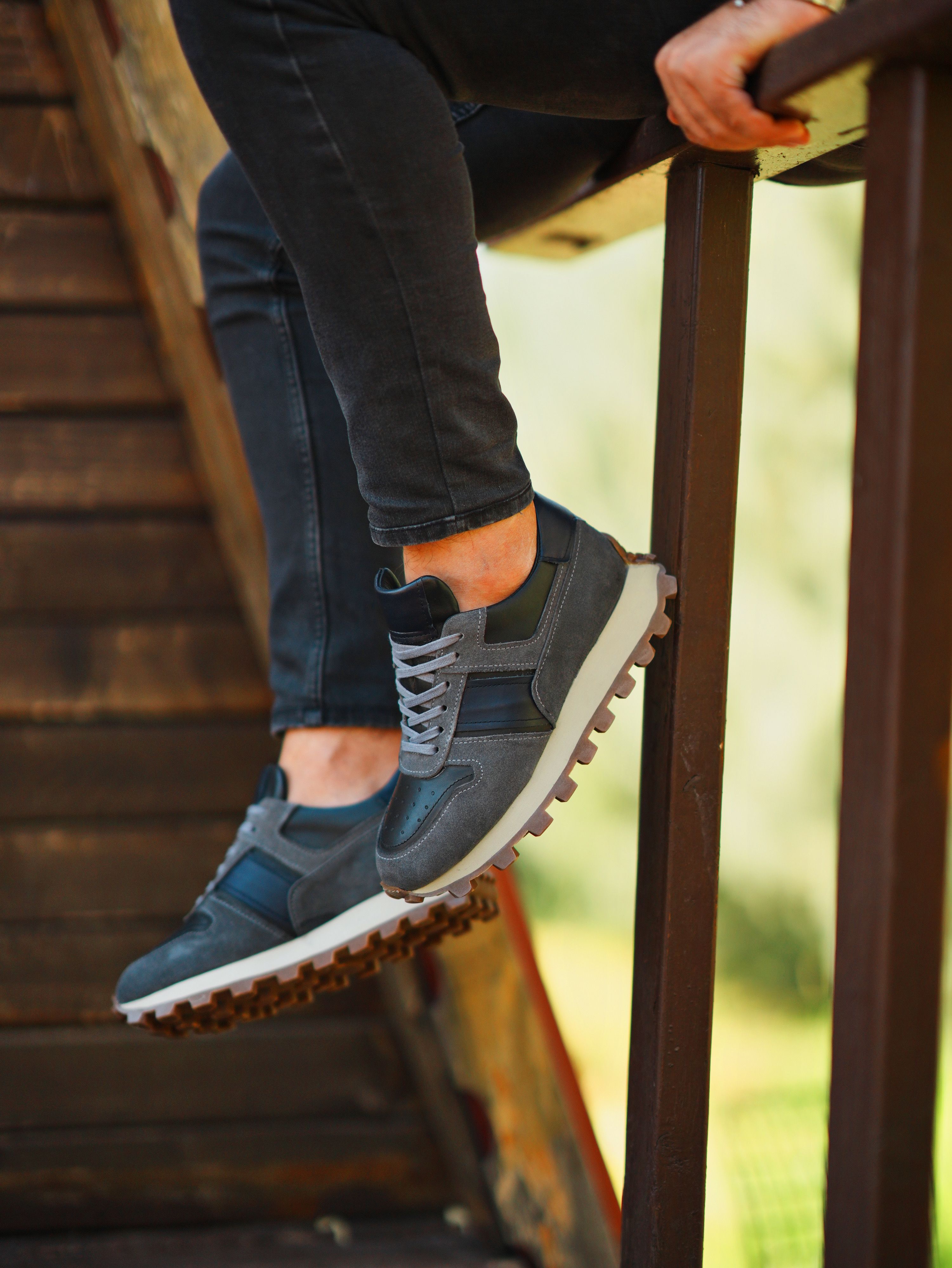 KEVIR HAKİKİ DERİ EVA TABAN GÜNLÜK ERKEK SNEAKER AYAKKABI