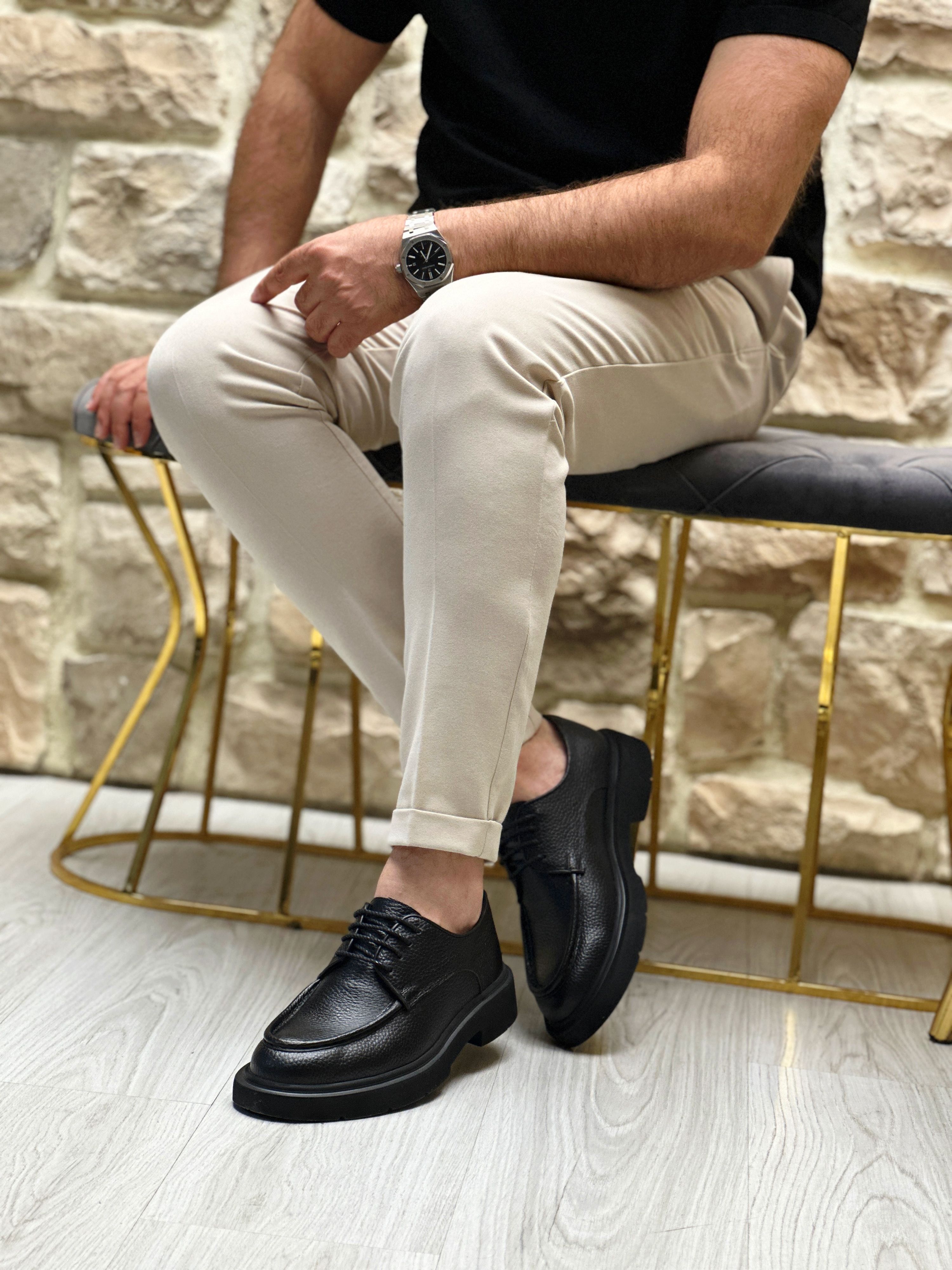 HAKİKİ DERİ EVA TABAN GÜNLÜK ERKEK KLASİK AYAKKABI