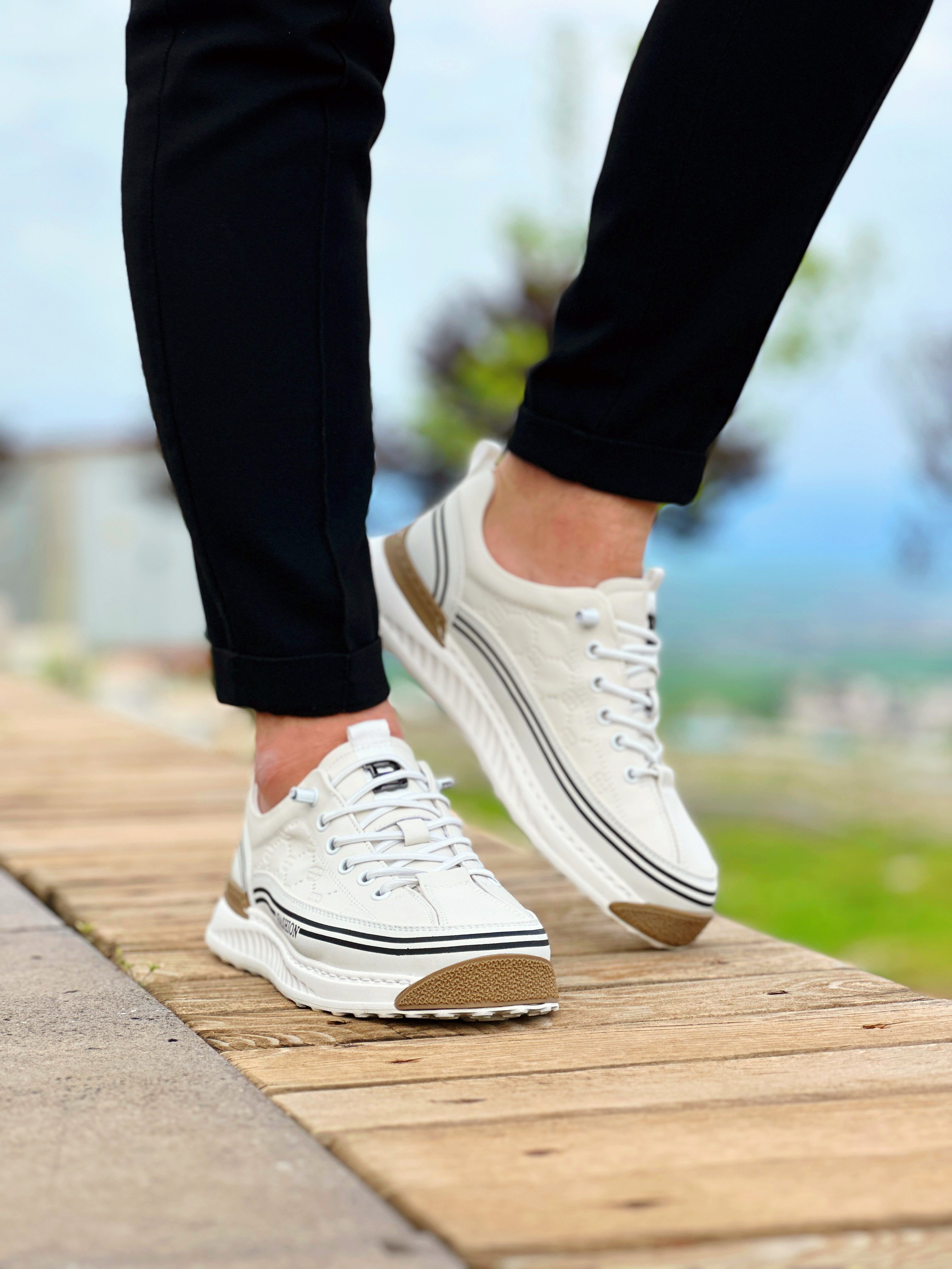 TRAF AİR TABAN DERİ ERKEK SNEAKER AYAKKABI