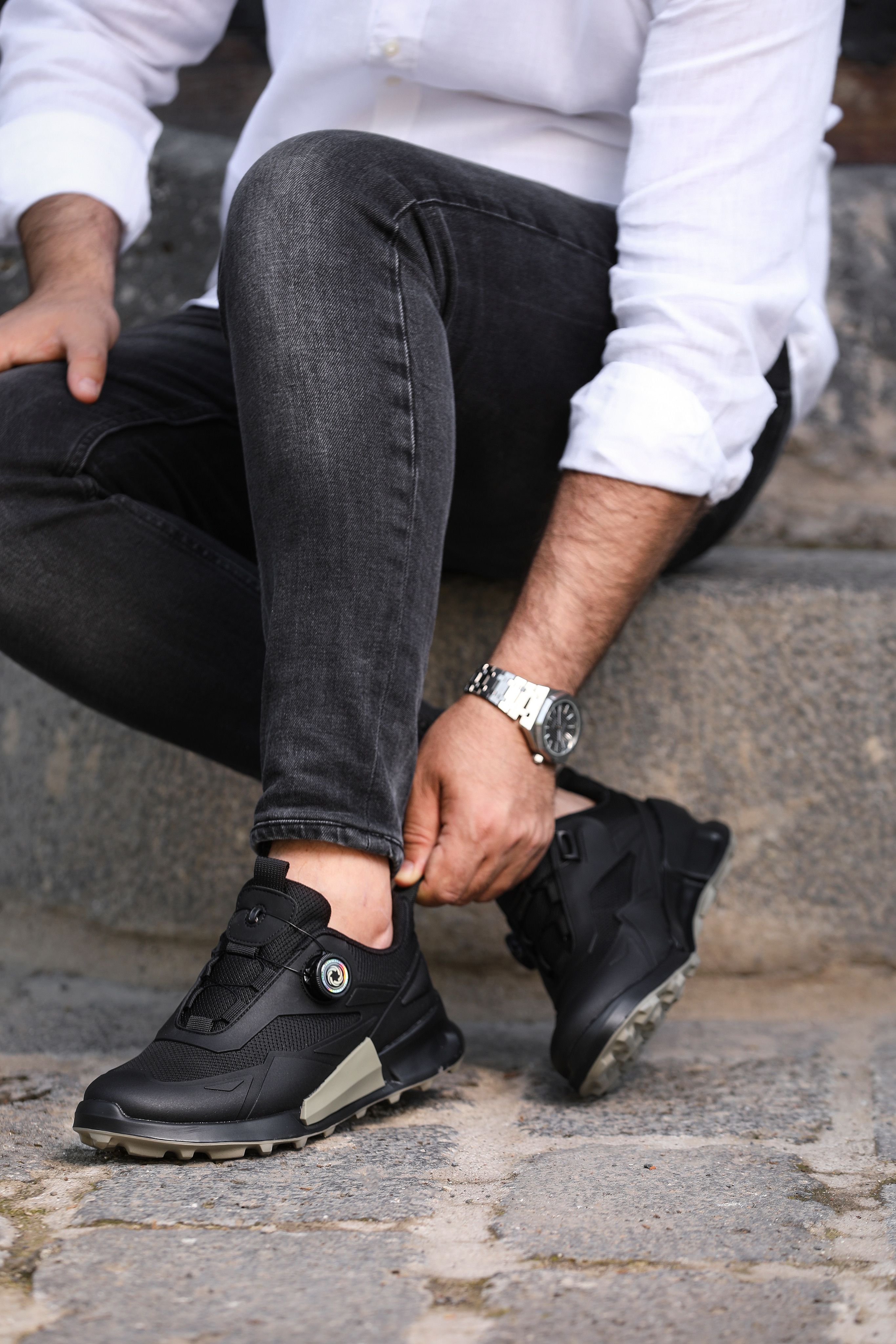 KONDAR HAKİKİ DERİ EVA TABAN ERKEK SNEAKER AYAKKABI