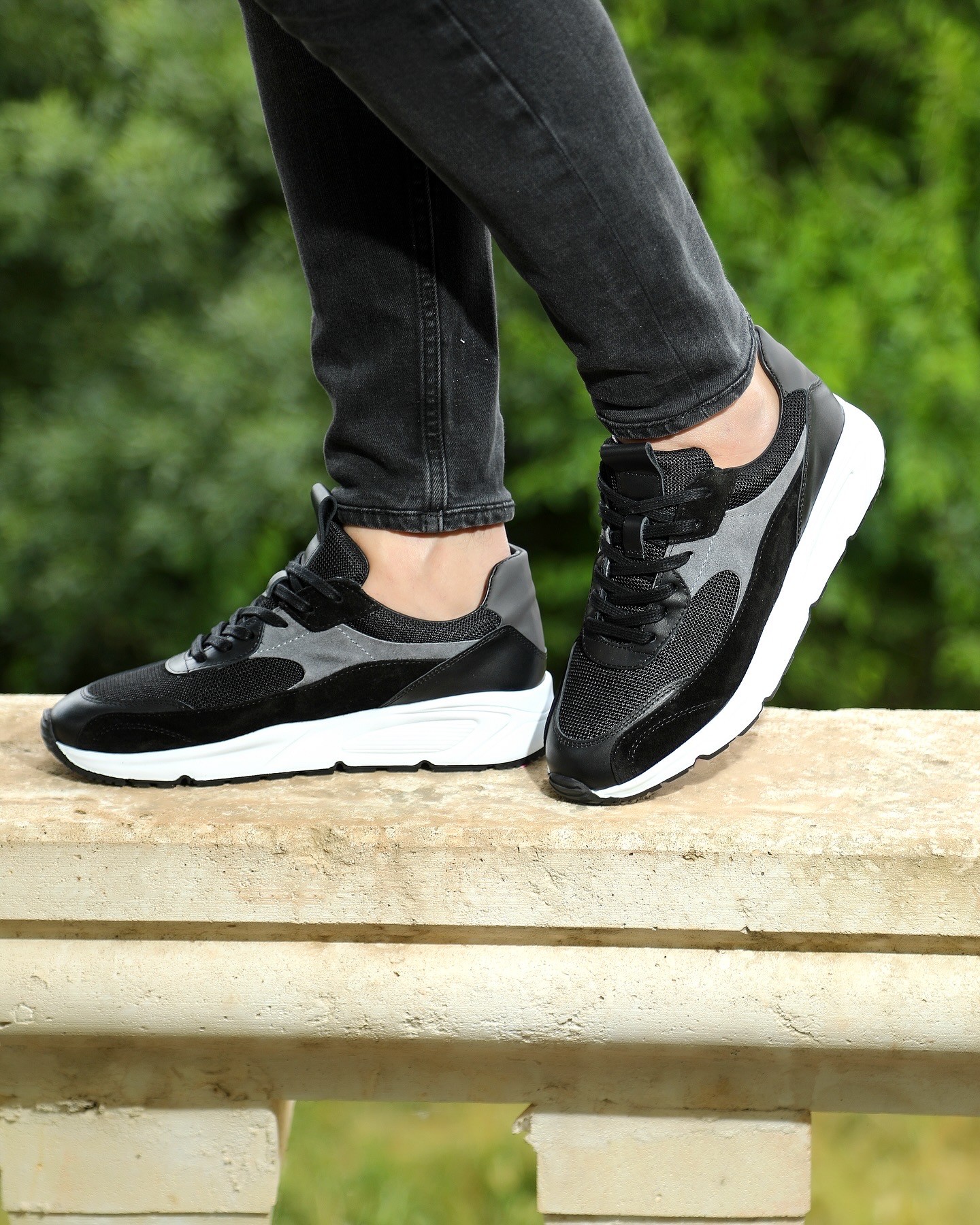 NEWDAR HAKİKİ DERİ EVA TABAN ERKEK SNEAKER AYAKKABI