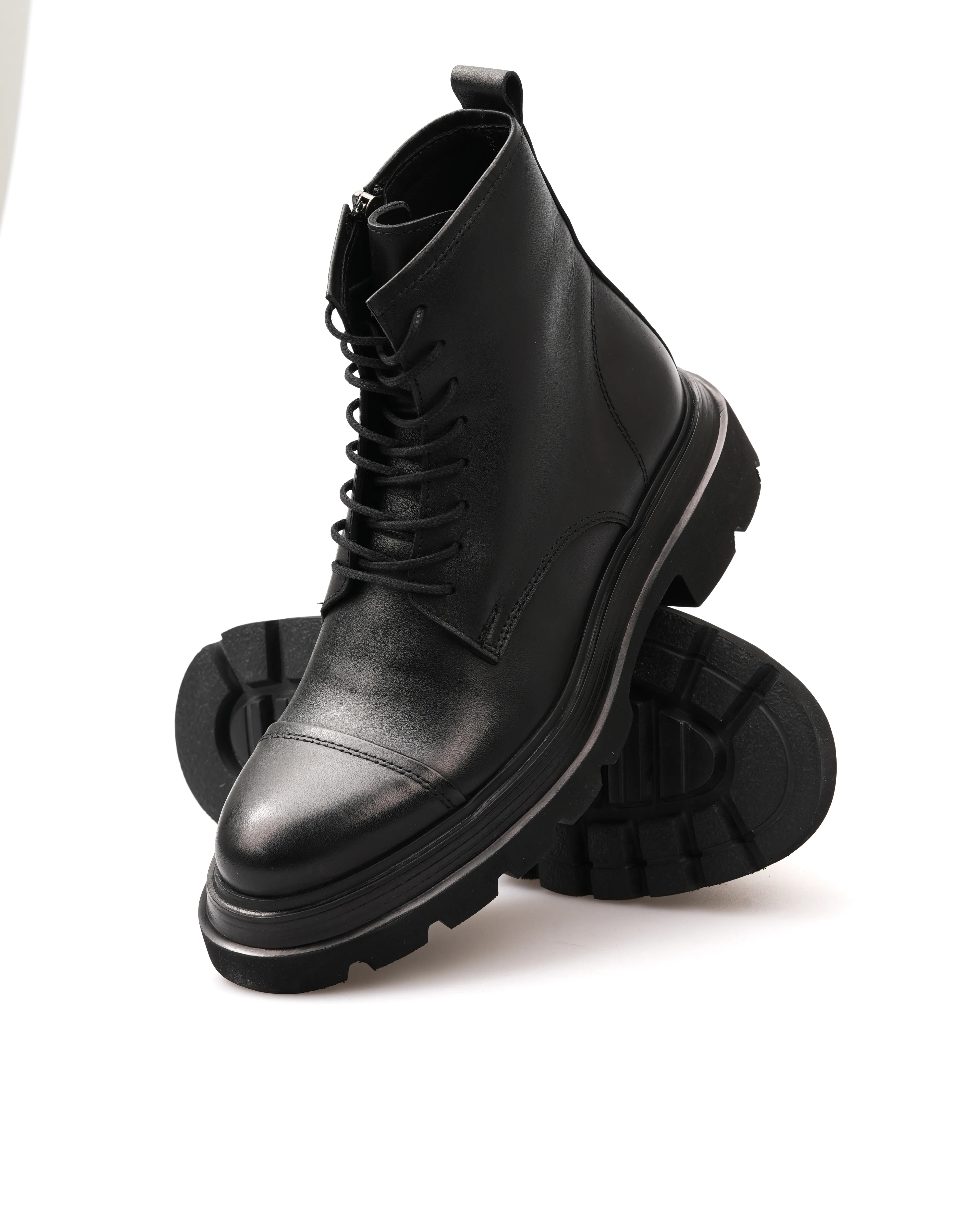HEDOR HAKİKİ DERİ GÜNLÜK ERKEK BOT - Siyah