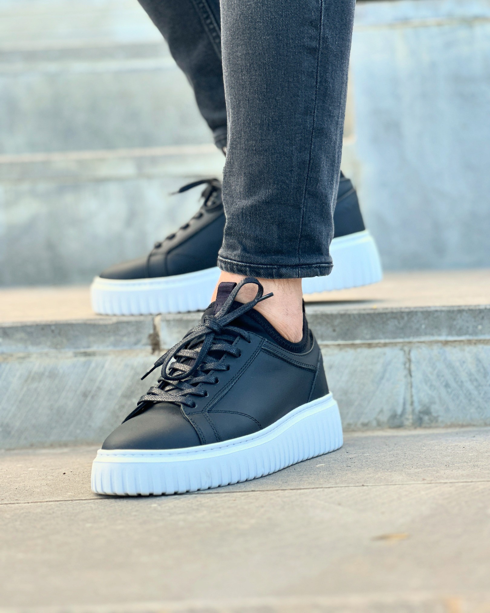 KAYRİE HAKİKİ DERİ EVA TABAN GÜNLÜK ERKEK SNEAKER AYAKKABI