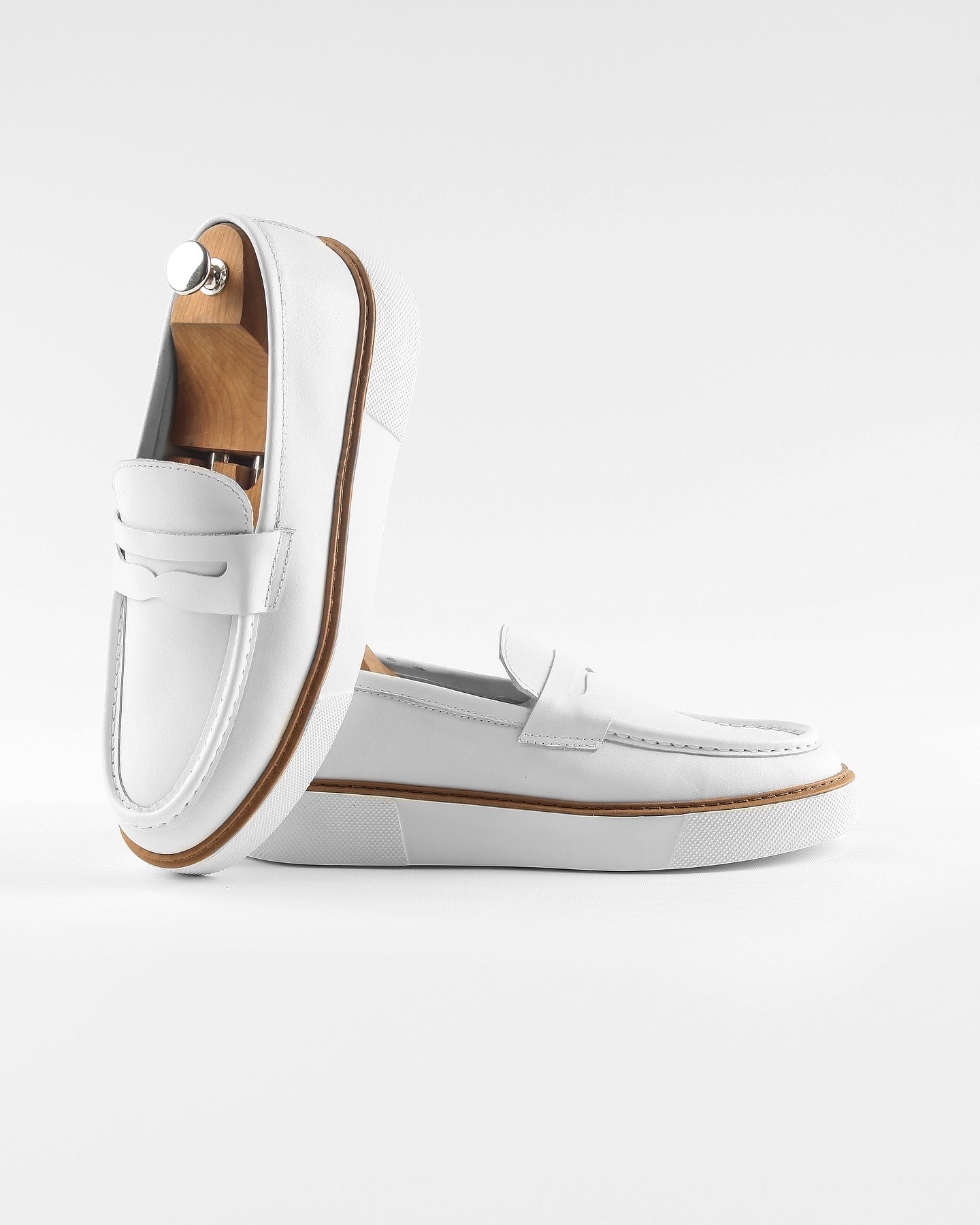 MERVAN HAKİKİ DERİ GÜNLÜK ERKEK SNEAKER AYAKKABI - Beyaz