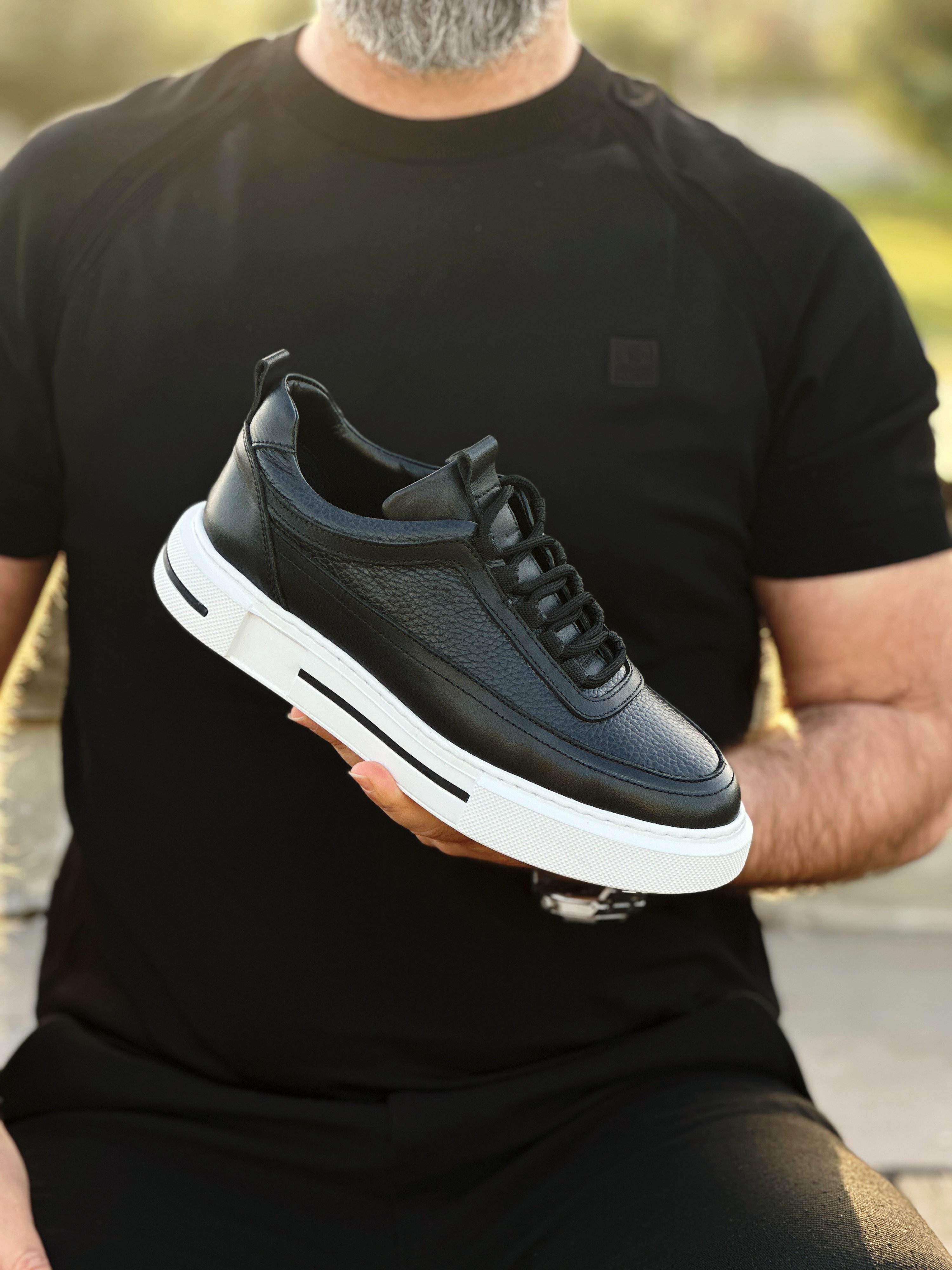 RUDA HAKİKİ DERİ EVA TABAN ERKEK SNEAKER AYAKKABI