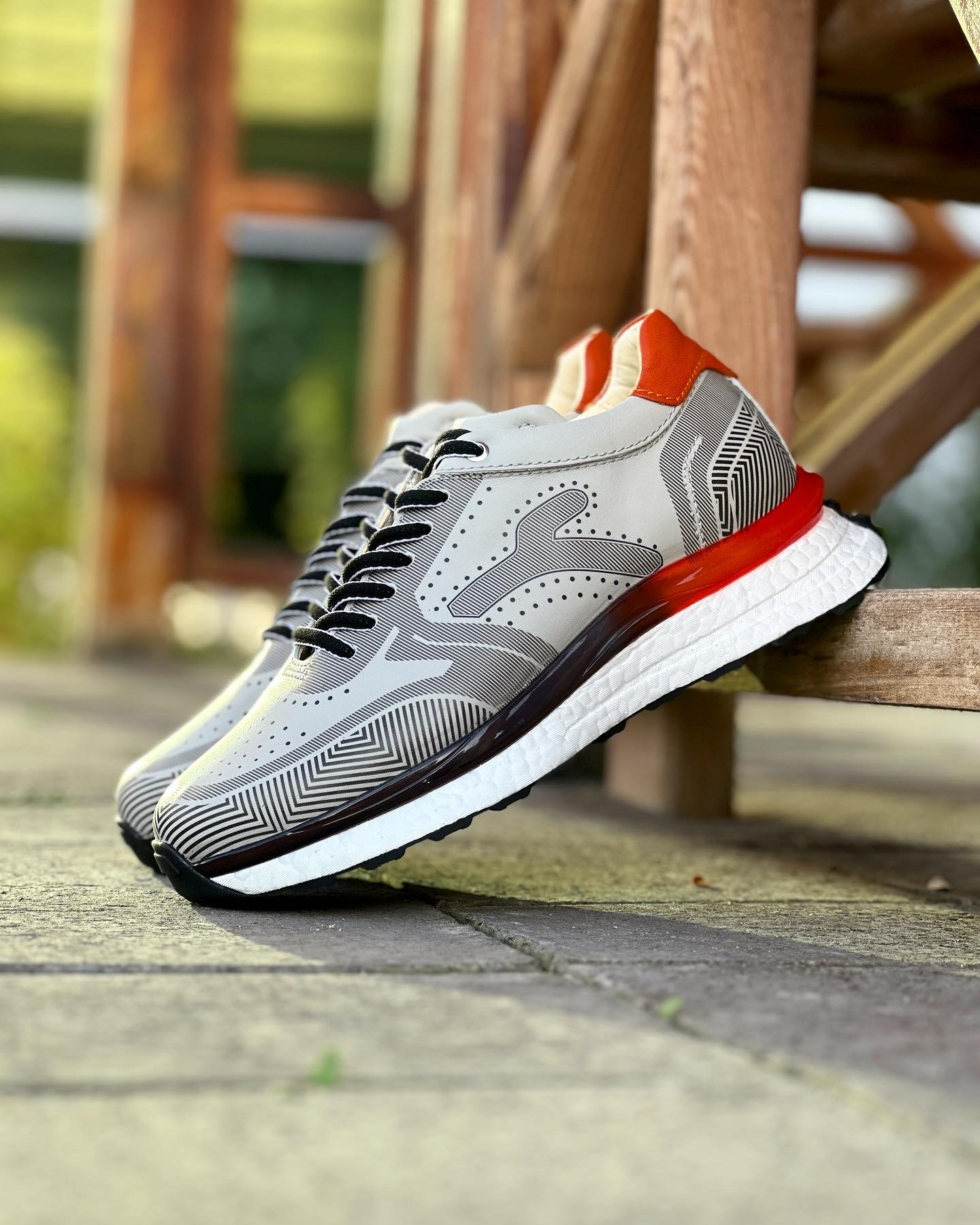 TURENJ HAKİKİ DERİ AİR TABAN GÜNLÜK ERKEK SNEAKER AYAKKABI - Gri