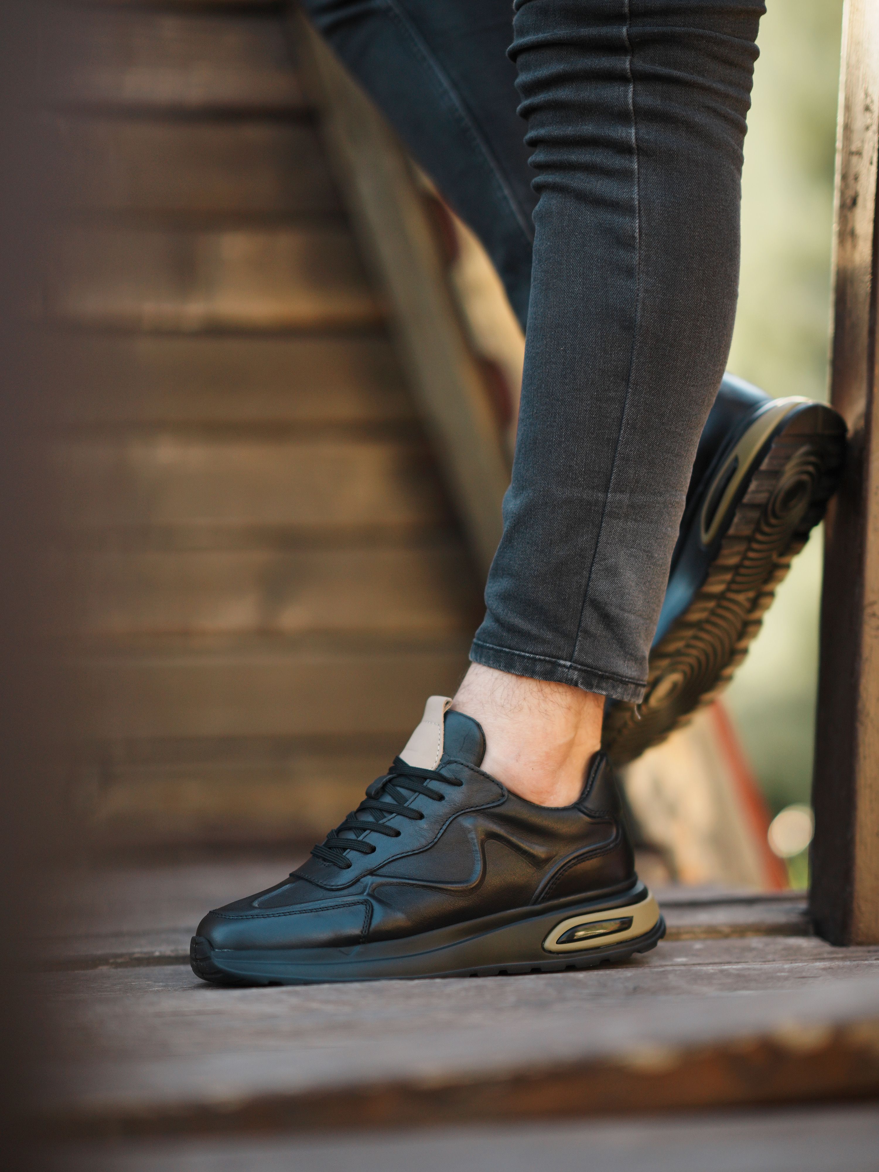 MANİLA HAKİKİ DERİ AİR TABAN GÜNLÜK ERKEK SNEAKER AYAKKABI