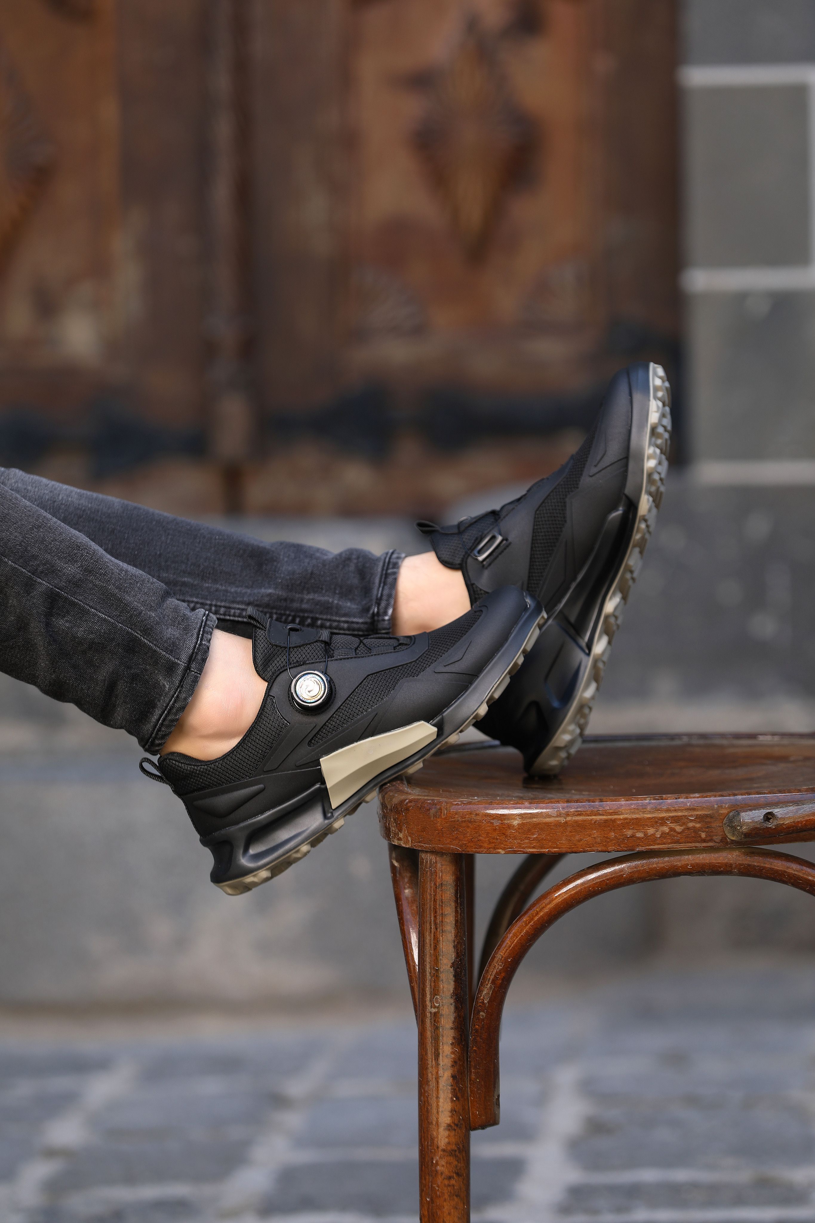 KONDAR HAKİKİ DERİ EVA TABAN ERKEK SNEAKER AYAKKABI