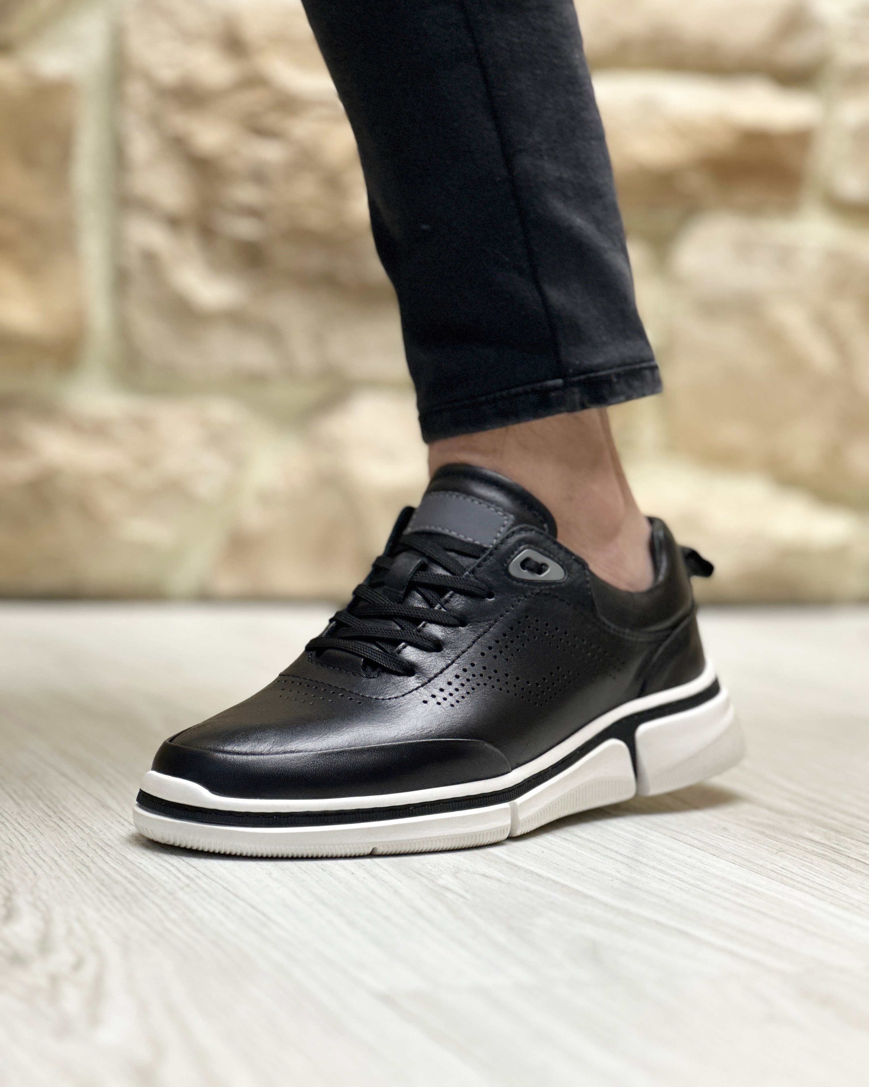 PERAC HAKİKİ DERİ EVA TABAN GÜNLÜK ERKEK SNEAKER AYAKKABI