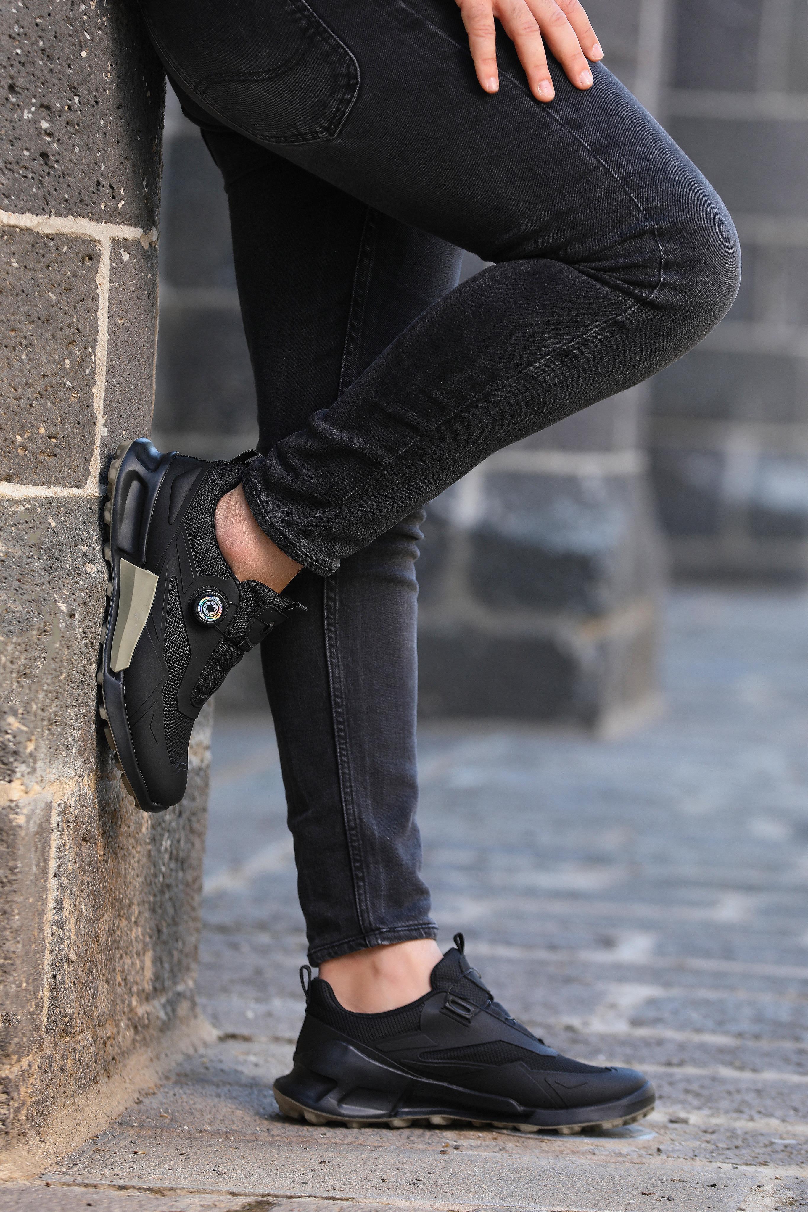 KONDAR HAKİKİ DERİ EVA TABAN ERKEK SNEAKER AYAKKABI