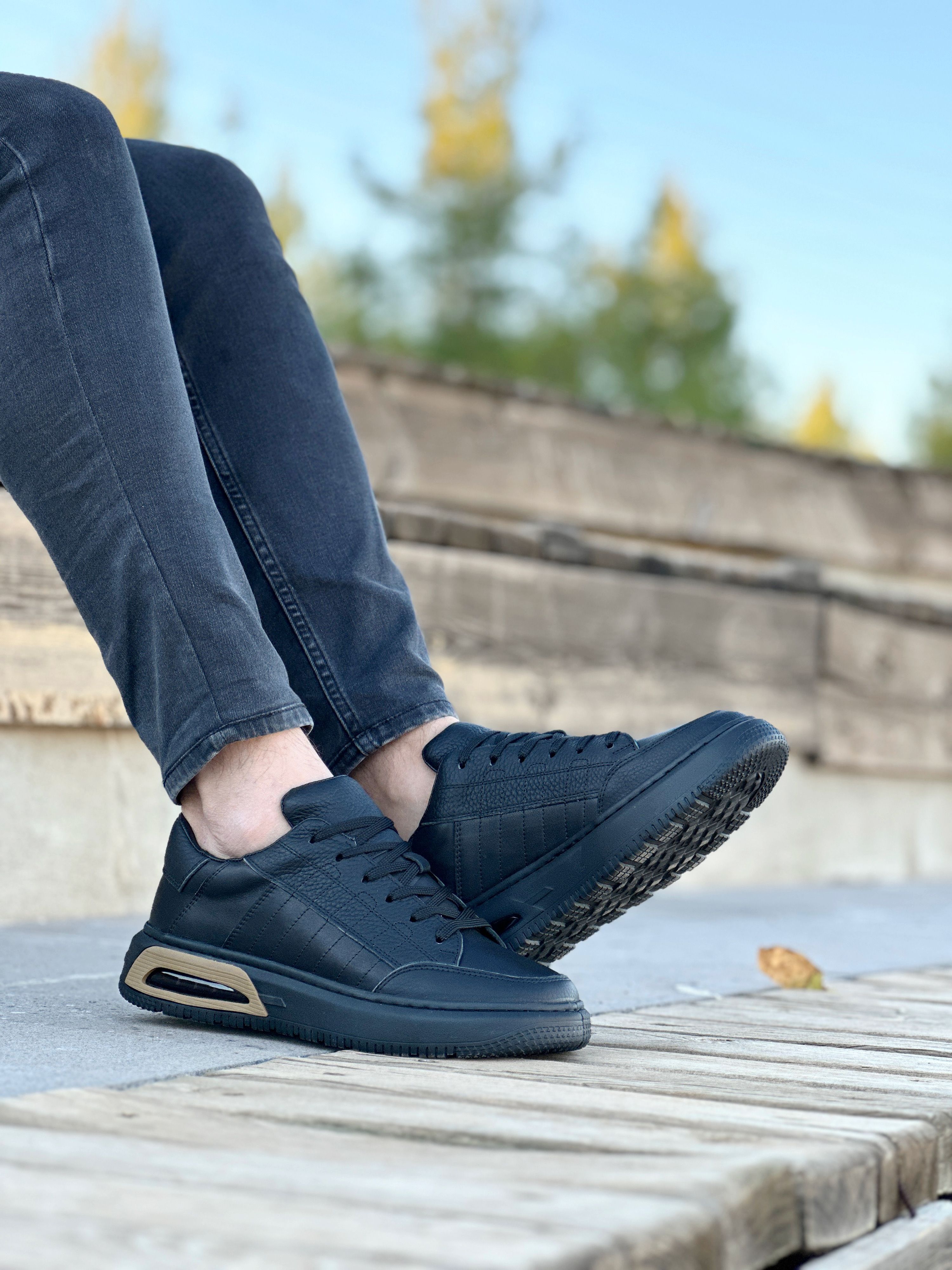 YONTA HAKİKİ DERİ AİR TABAN GÜNLÜK ERKEK SNEAKER AYAKKABI