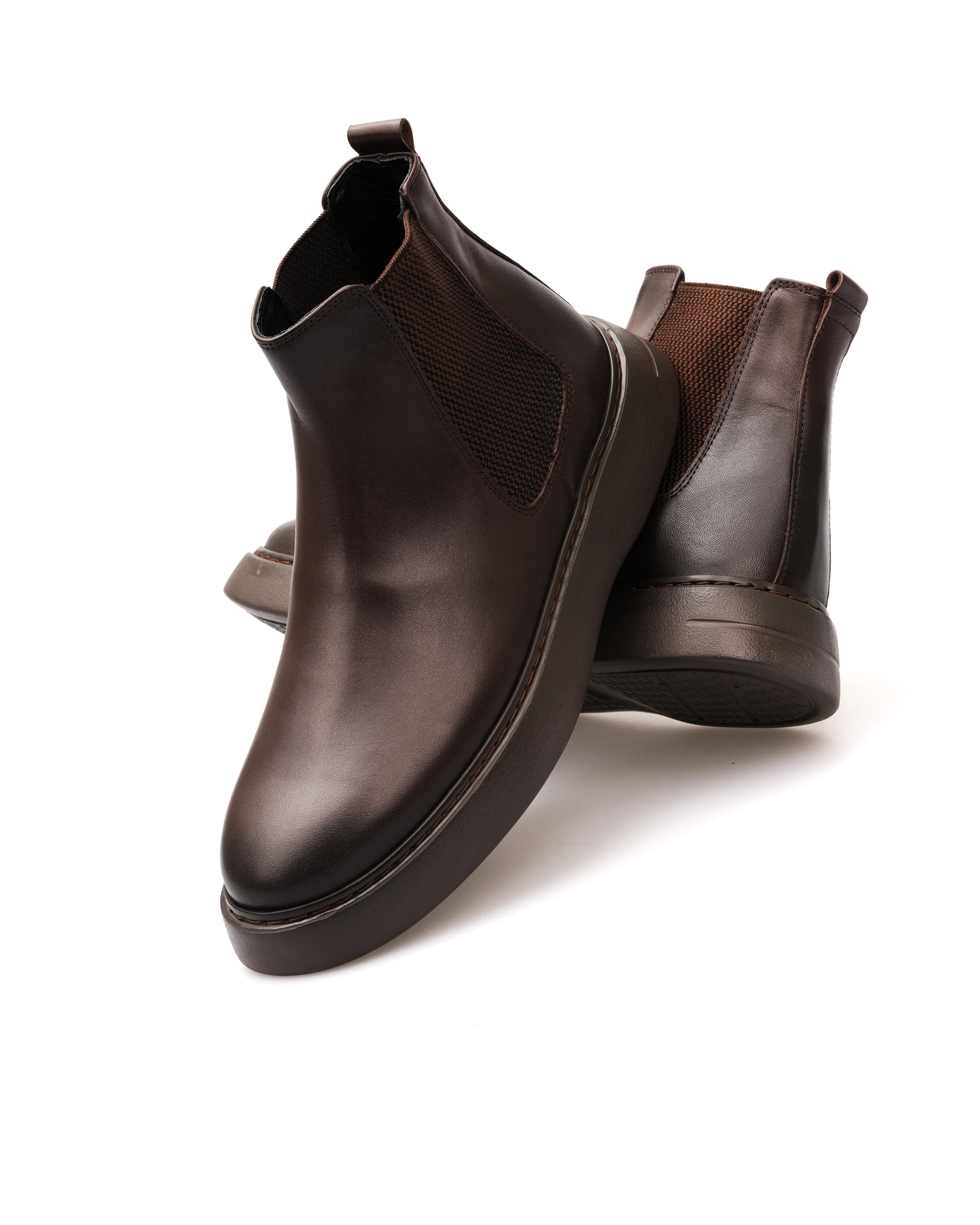 ELEK HAKİKİ DERİ GÜNLÜK ERKEK BOT - Kahverengi