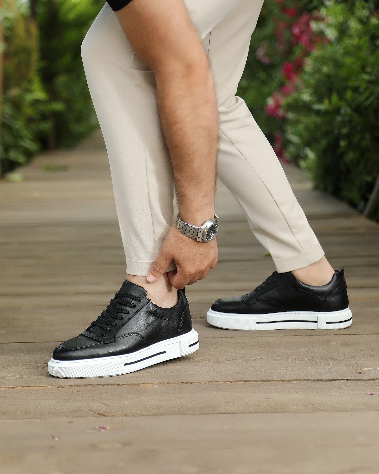 HAKİKİ DERİ EVA TABAN GÜNLÜK ERKEK SNEAKER AYAKKABI