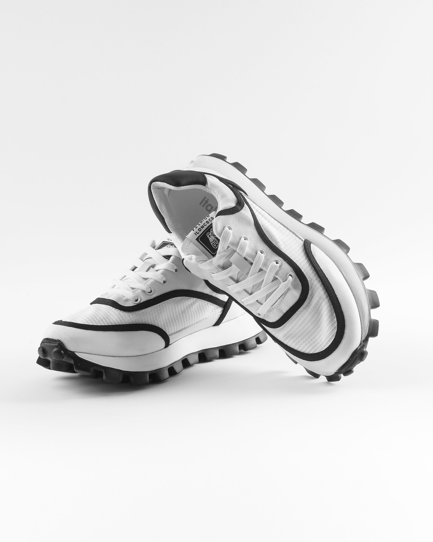 HALDE KETEN GÜNLÜK ERKEK SNEAKER AYAKKABI - Beyaz
