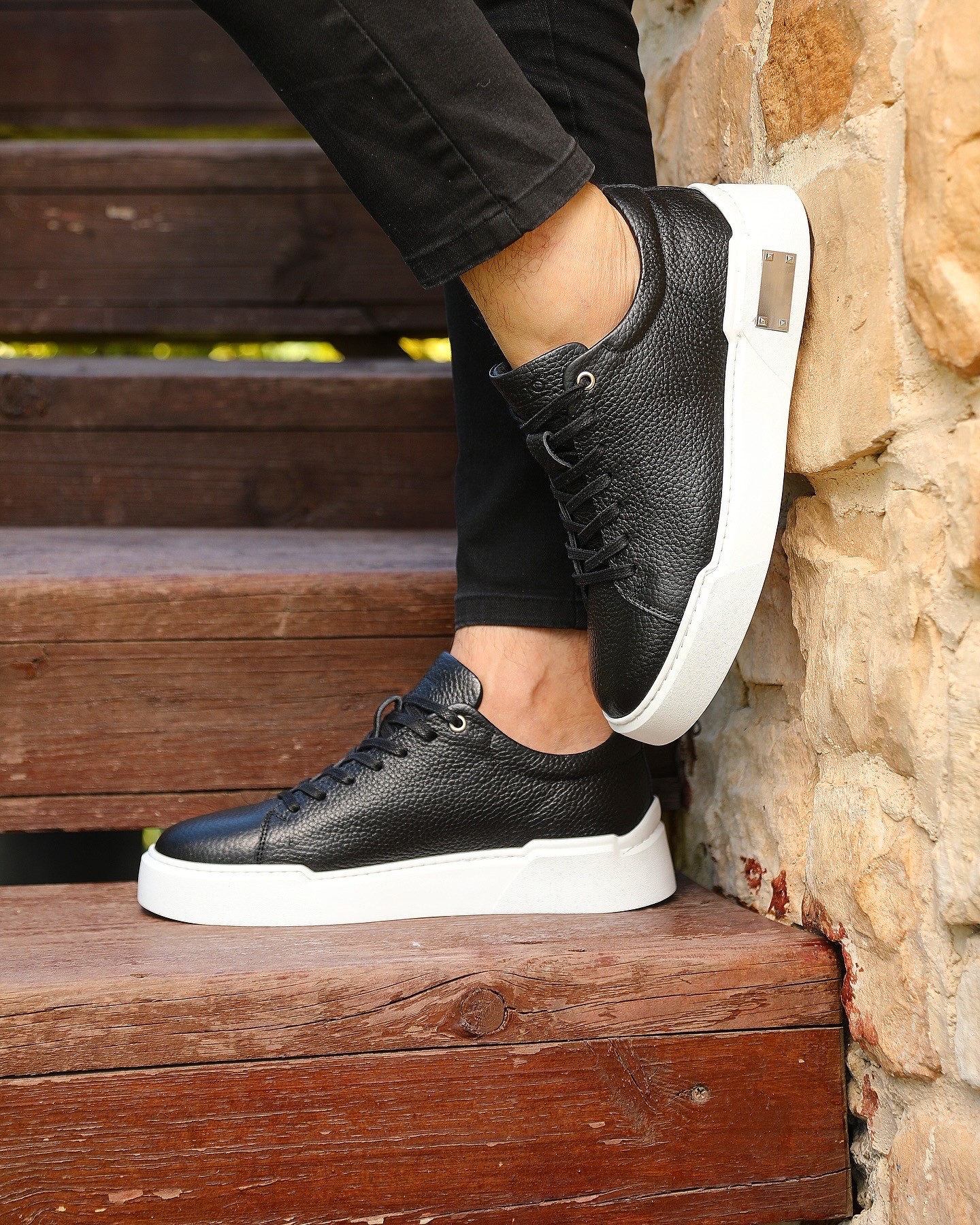 HAKİKİ DERİ EVA TABAN GÜNLÜK ERKEK SNEAKER AYAKKABI