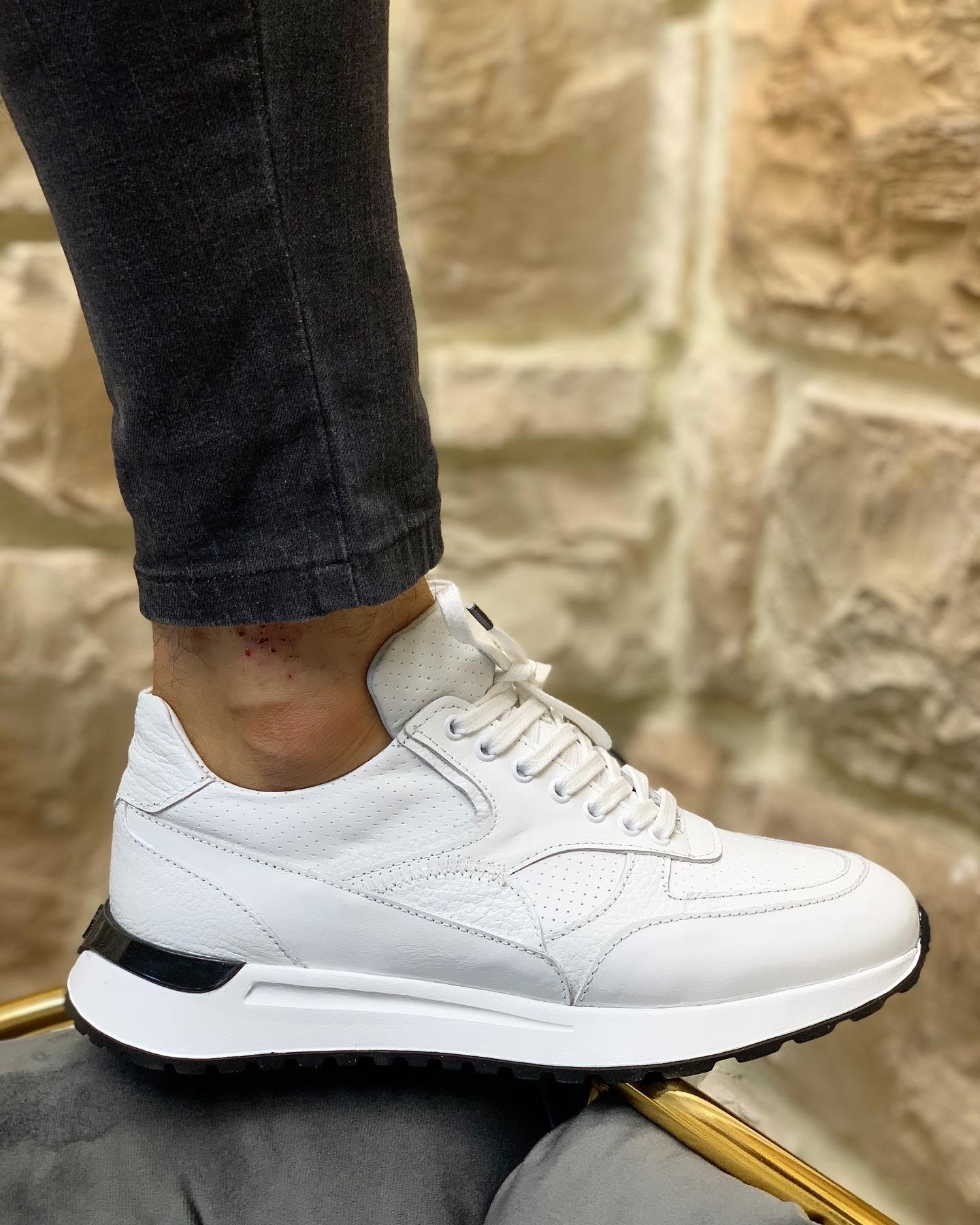 HAKİKİ DERİ EVA TABAN GÜNLÜK ERKEK SNEAKER AYAKKABI