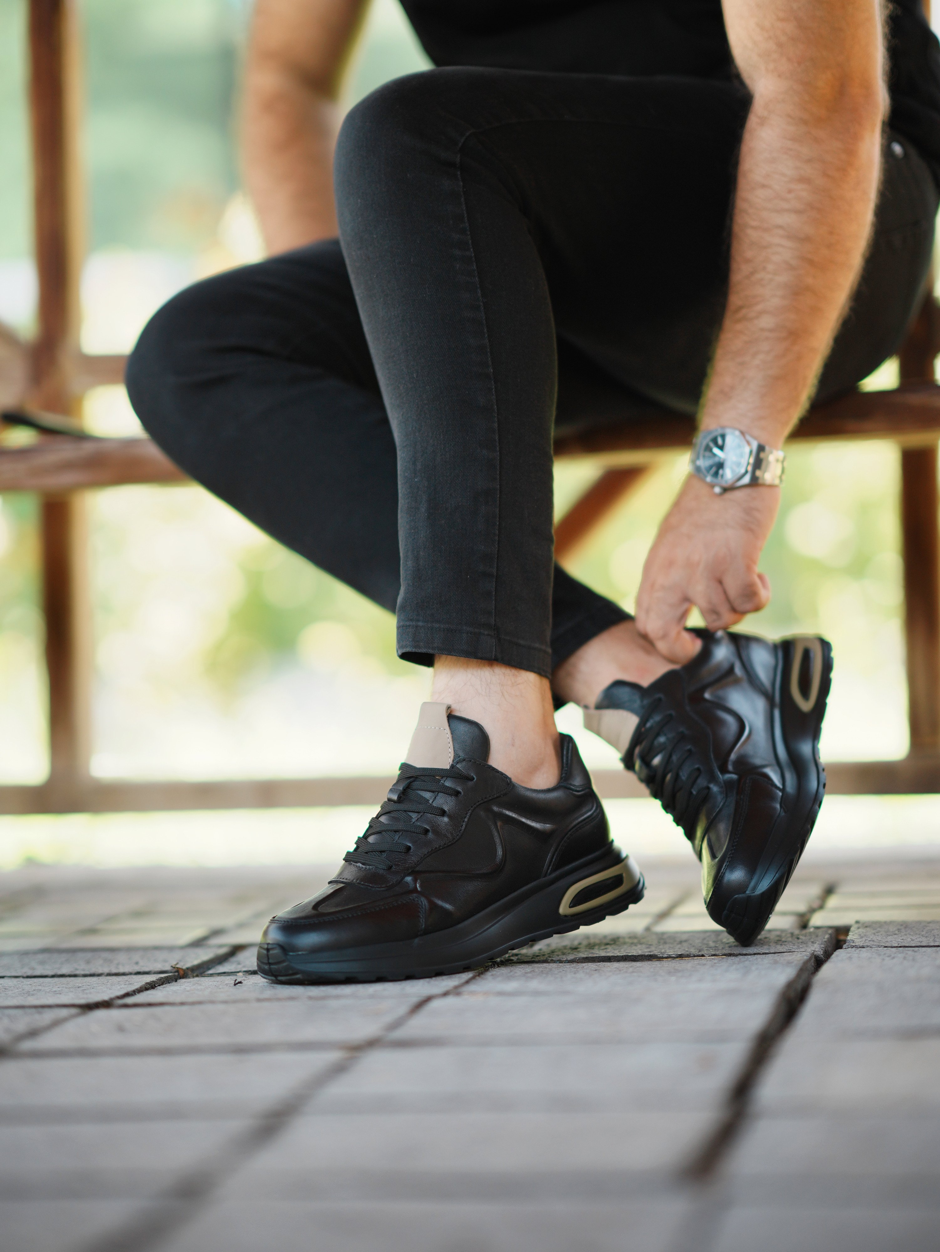 MANİLA HAKİKİ DERİ AİR TABAN GÜNLÜK ERKEK SNEAKER AYAKKABI