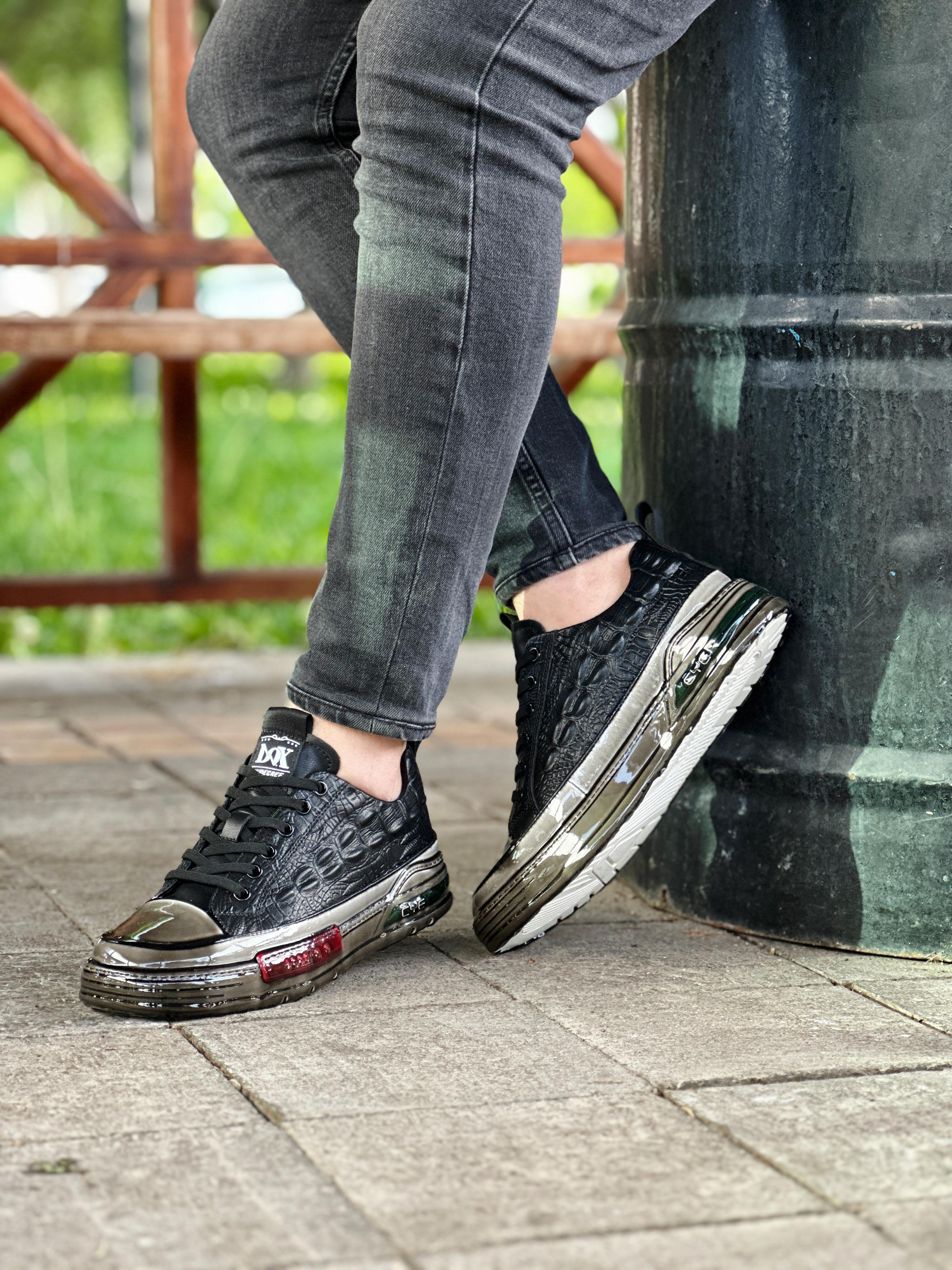 GİON HAKİKİ DERİ KAUÇUK TABAN ERKEK SNEAKER AYAKKABI